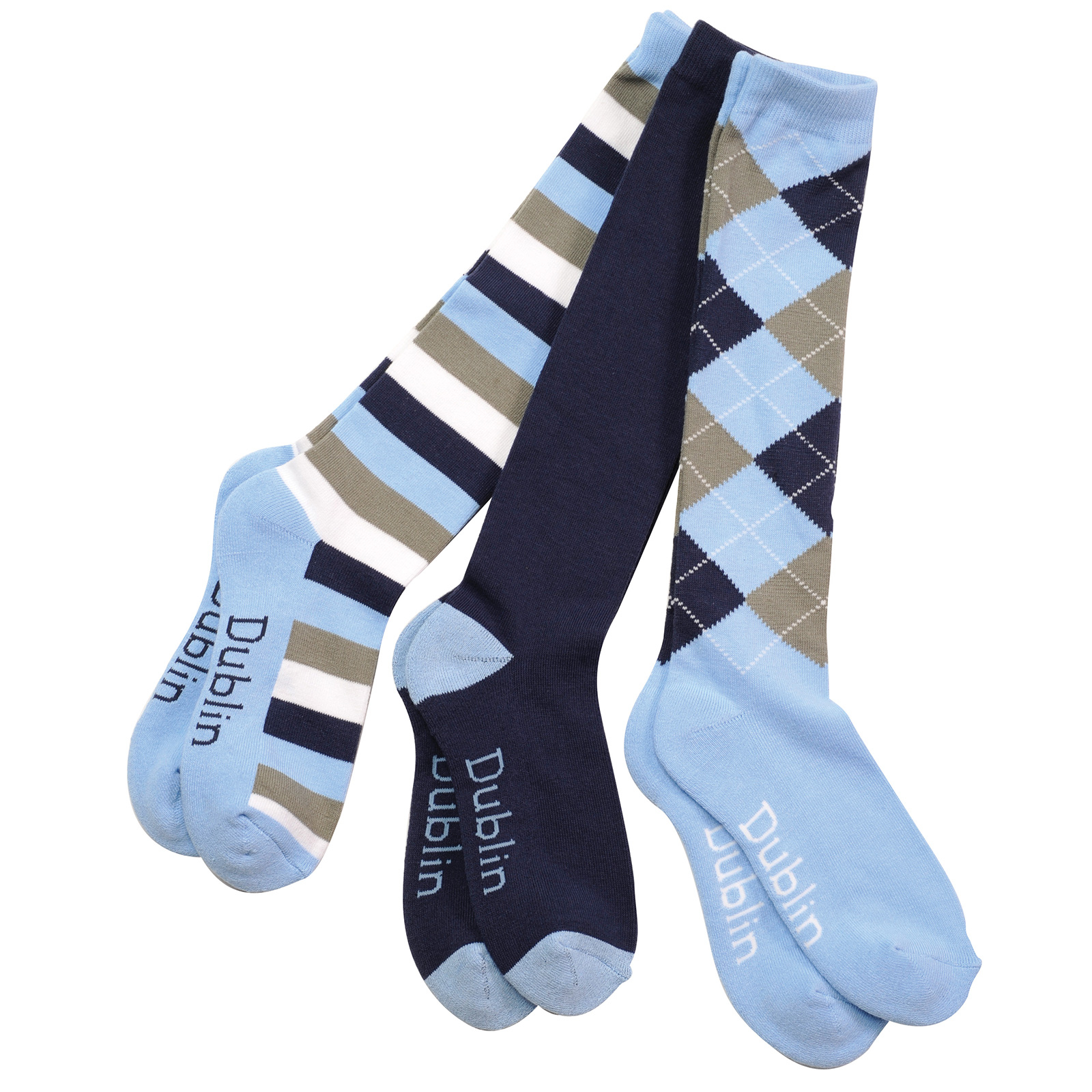 Navy/Blue Heaven Dublin strumpor 3-pack/3 m&ouml;nster