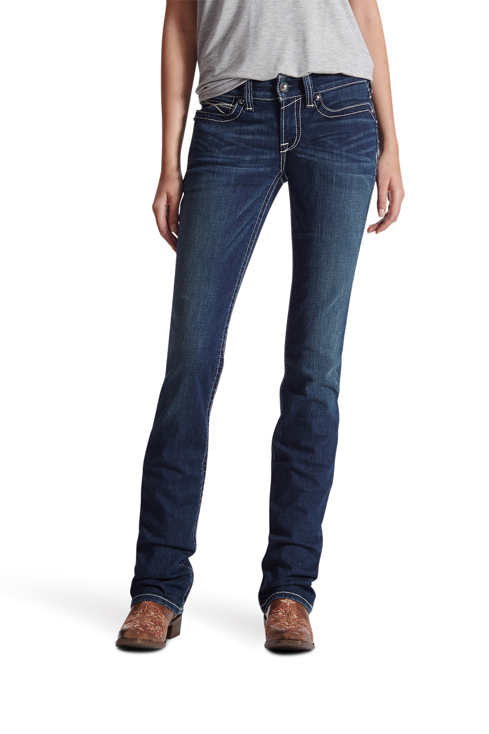 Ocean Ariat REAL Stretch Icon Straight Jean för dam