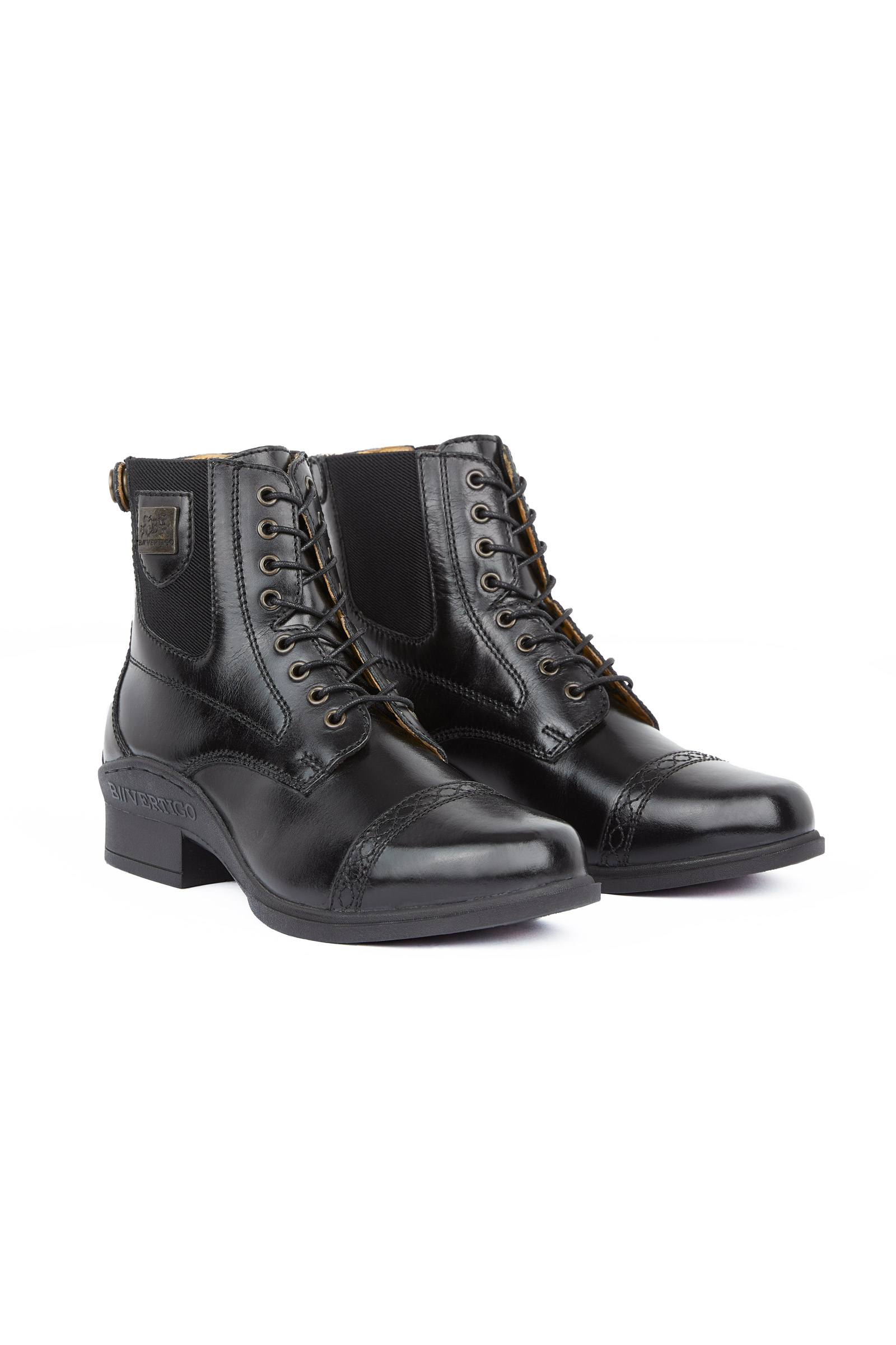 B Vertigo Jupiter jodhpur skor med snörning fram i läder för dam