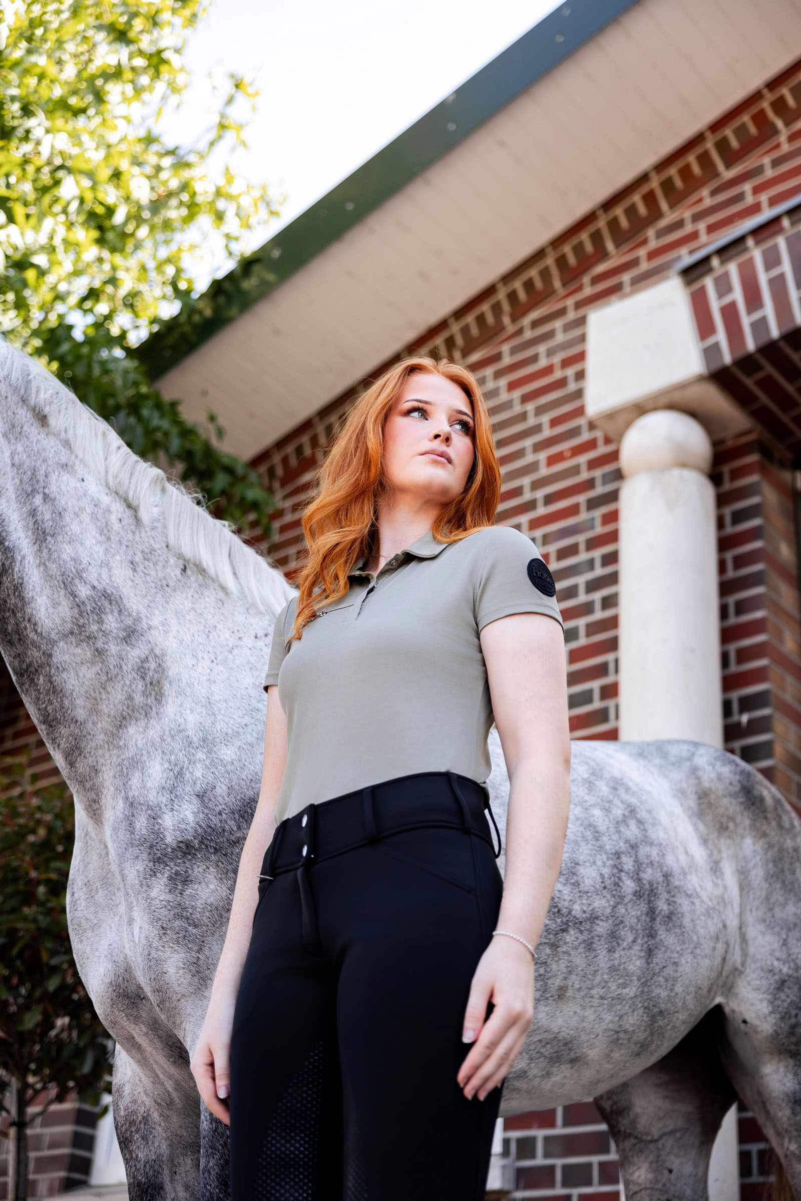 Horze Denise funktionell kortärmad polotröja för dam