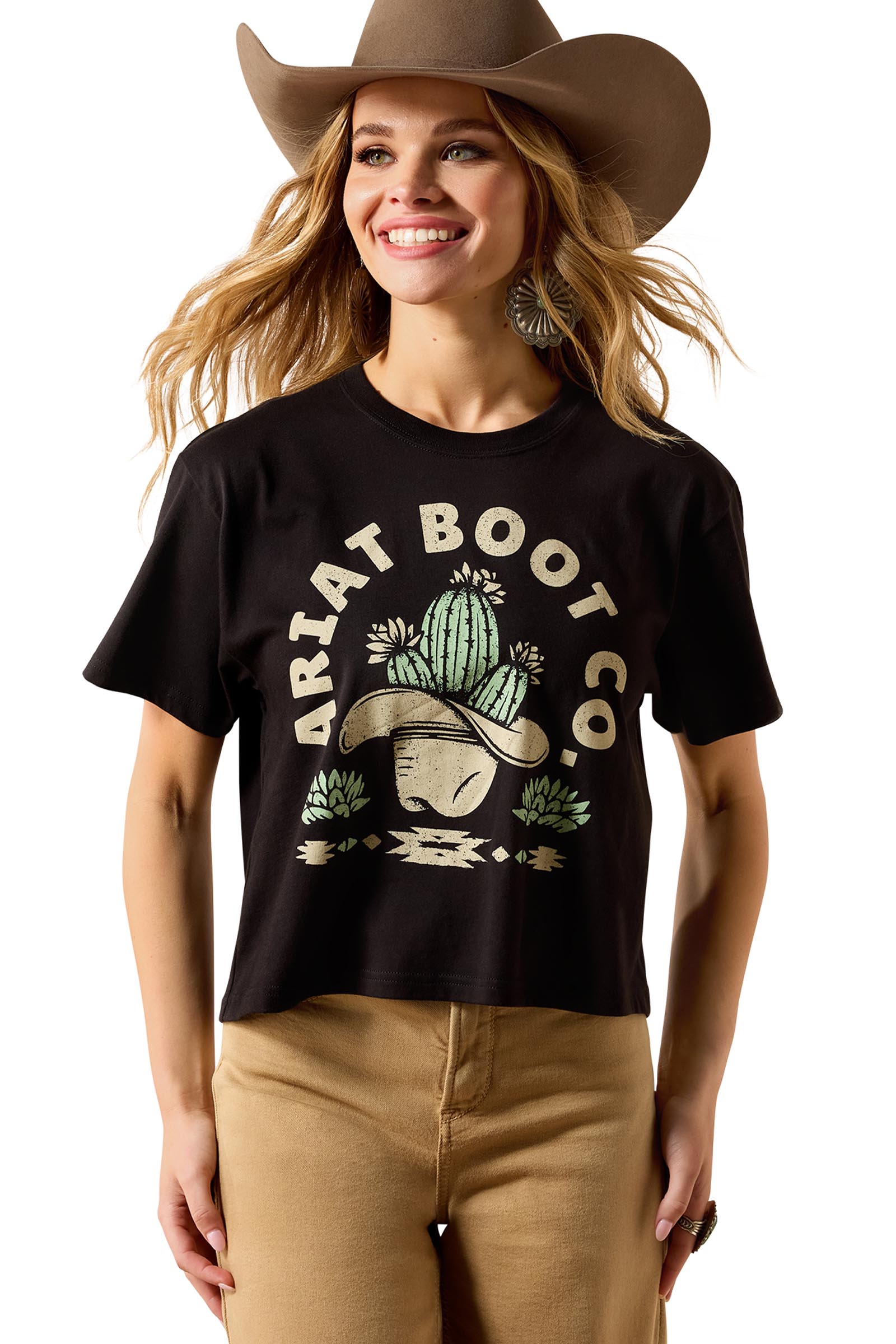 Ariat Dam Ariat Cacti Cowboy Hat T-shirt