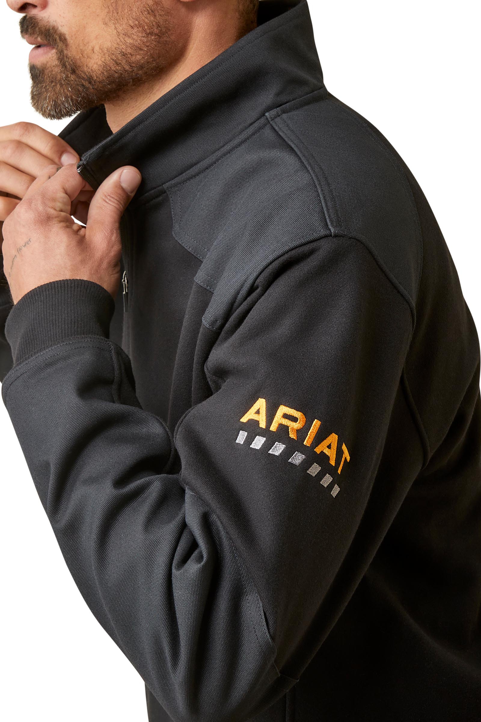 Ariat Rebar Workman Duracanvas Sweatshirt f&ouml;r herr med 1/4 dragkedja