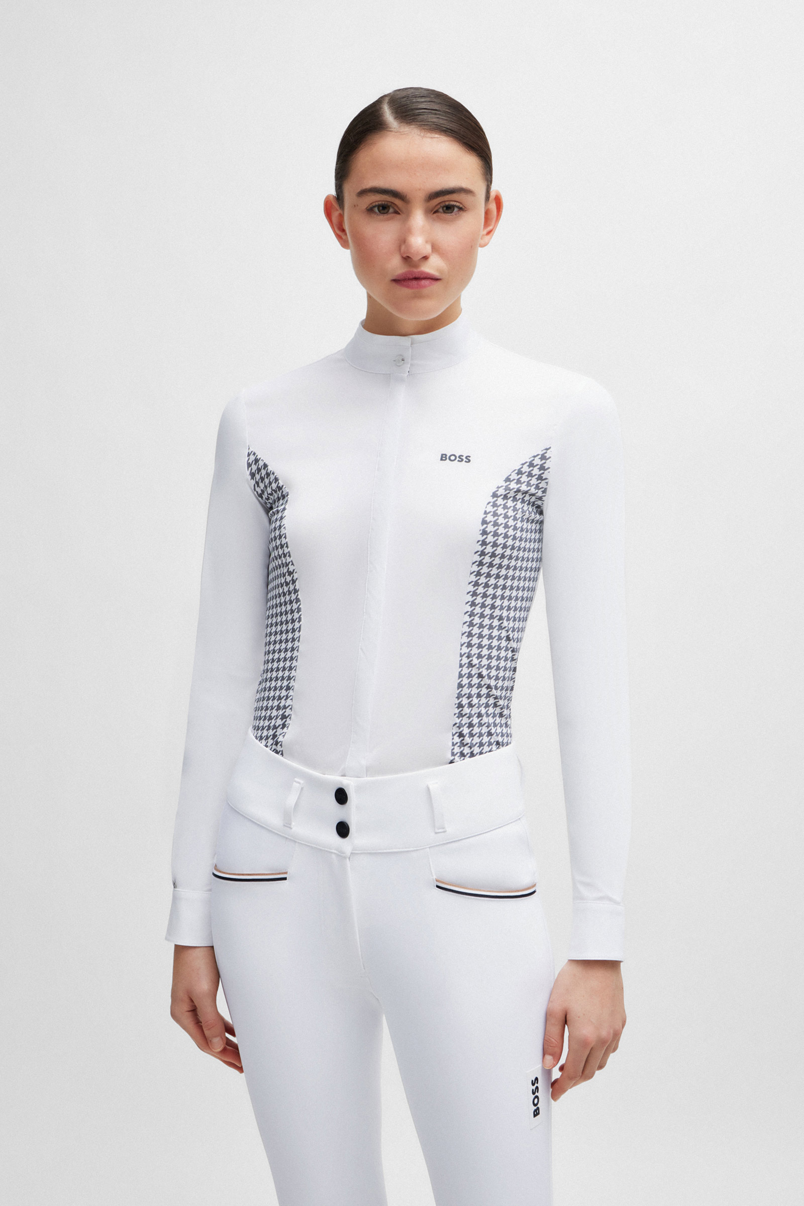 Boss Emma showblus Houndstooth