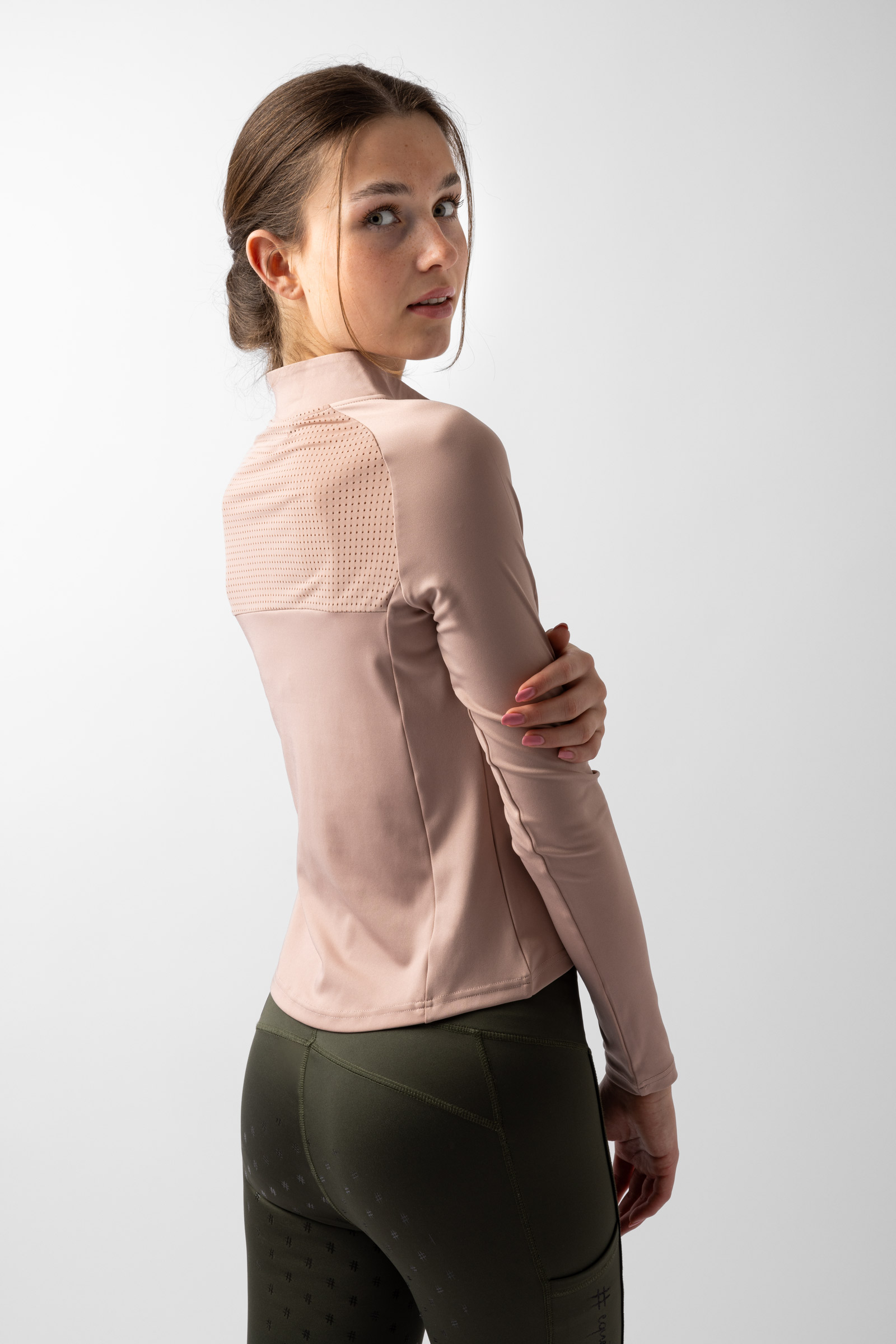 Horze Young Rider ELISA funktionell l&aring;ng&auml;rmad topp dam