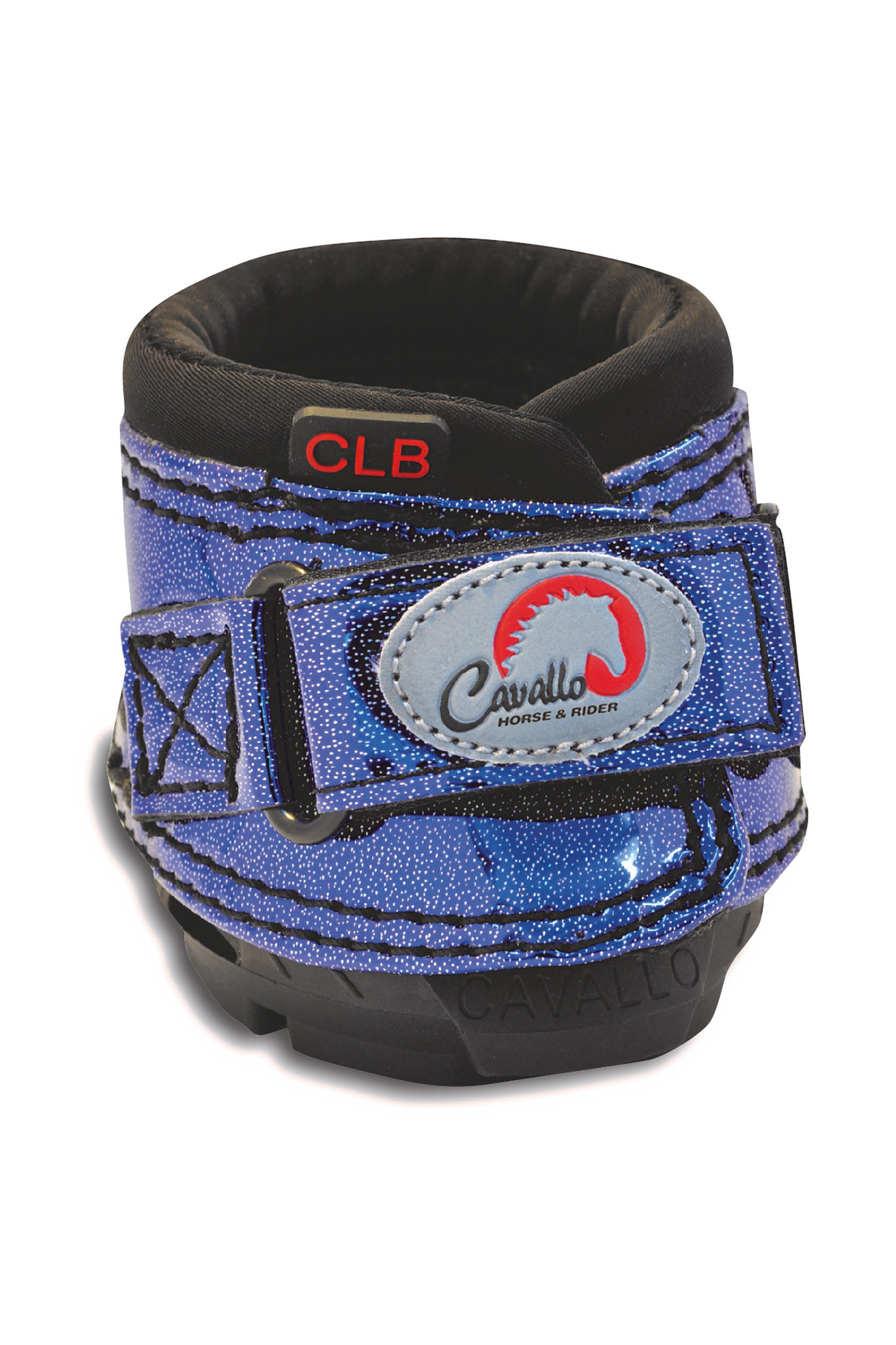 Metallic Blue Cavallo Hoof Boots F.R.A. CLB Bling Hovboots (par)