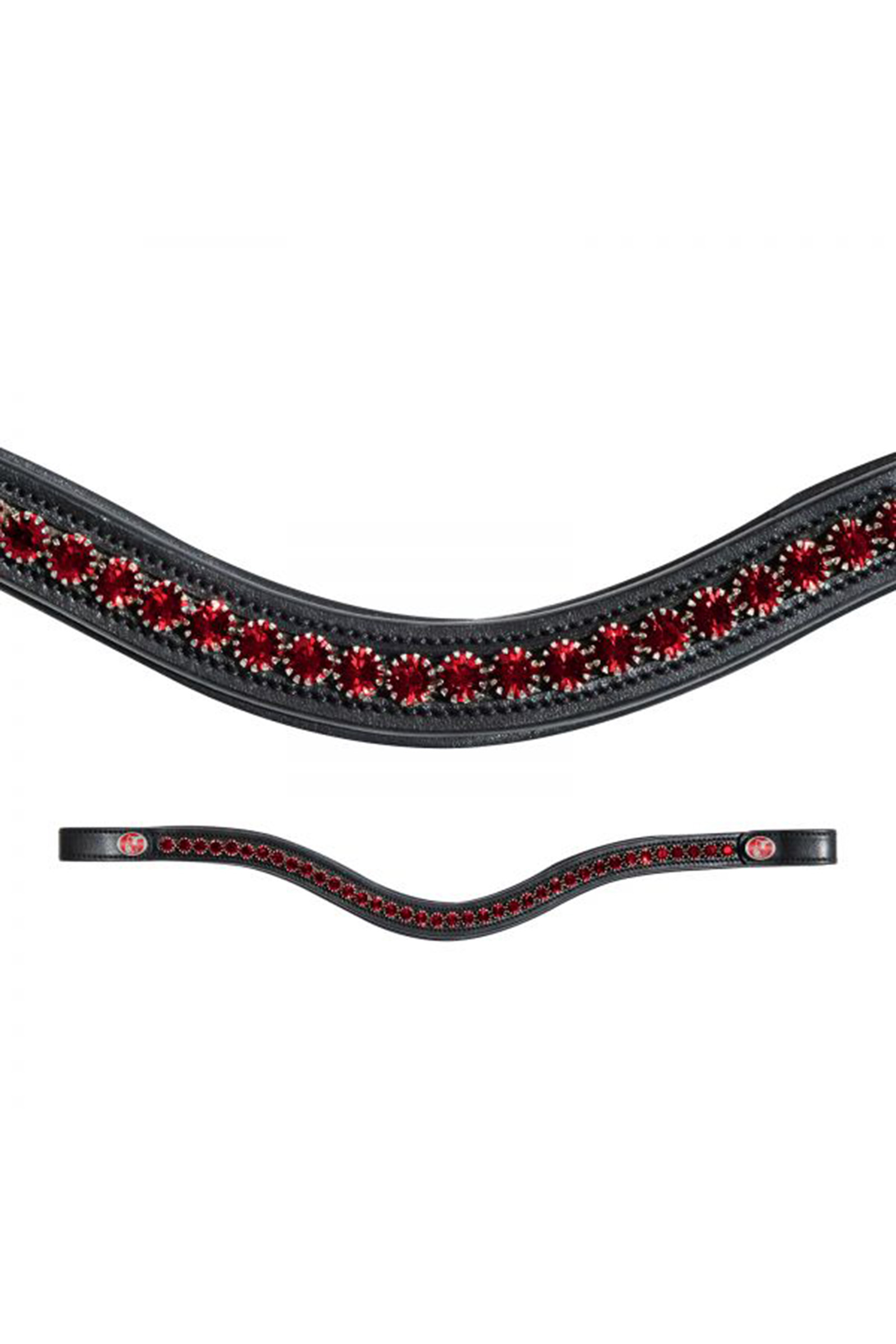 Black/Red Kieffer FlexiLoop® Crystal Browband
