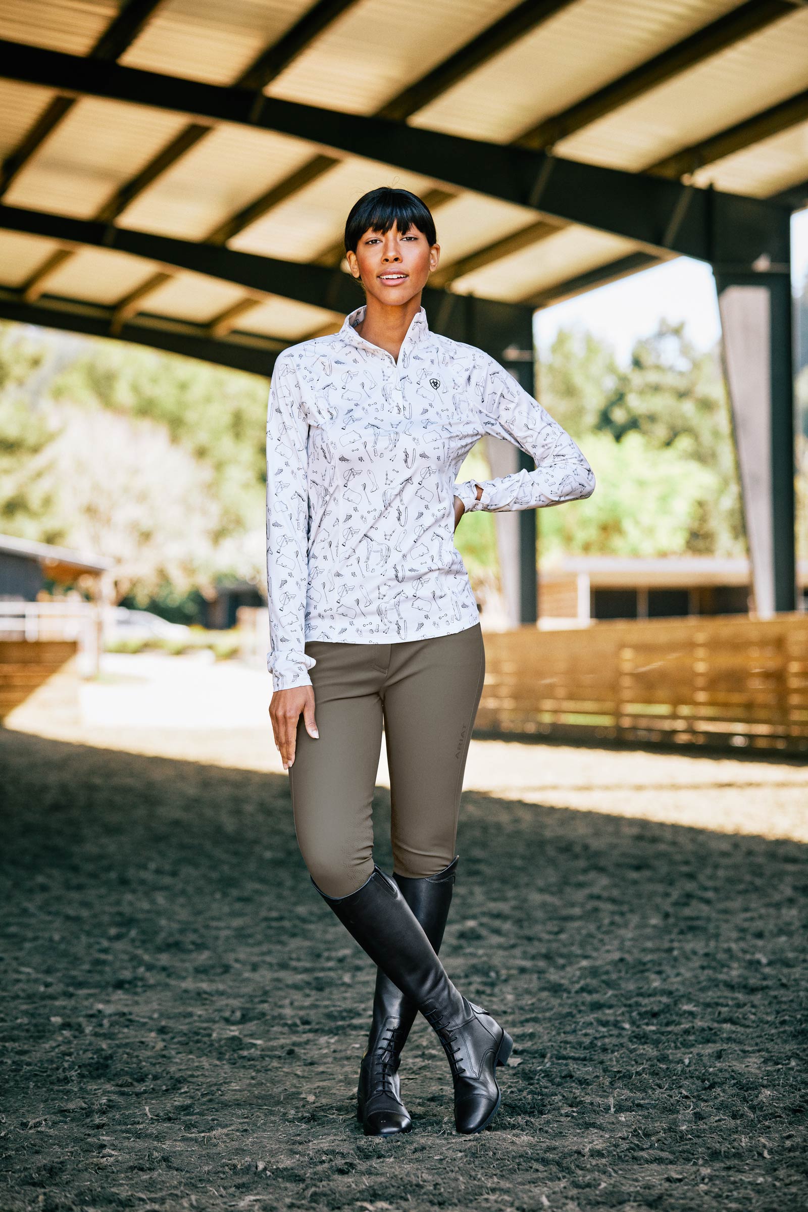 Ariat Palisade Cocoa h&ouml;ga ridst&ouml;vlar f&ouml;r dam