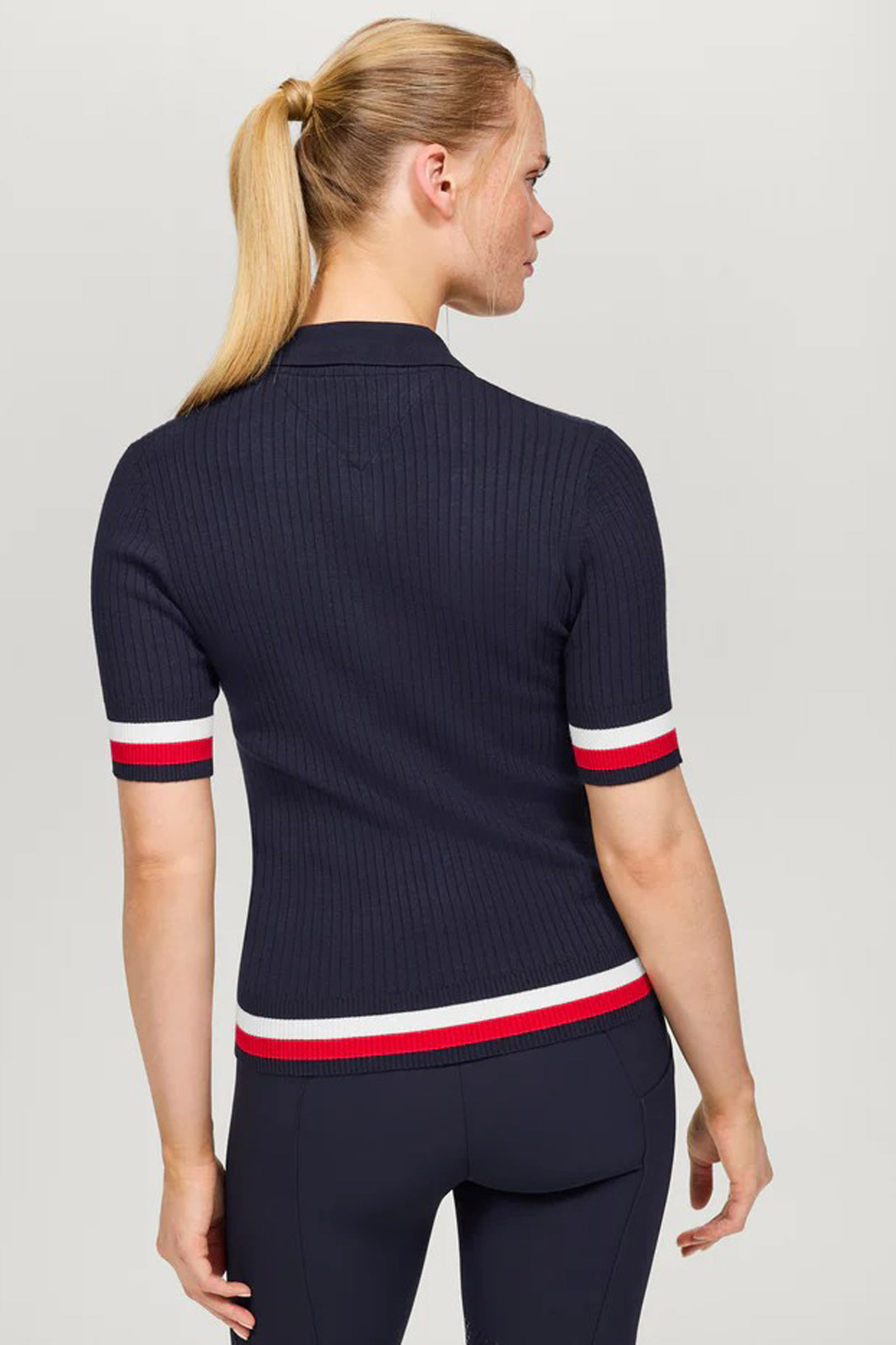 Tommy Hilfiger Equestrian Lenox stickad piké