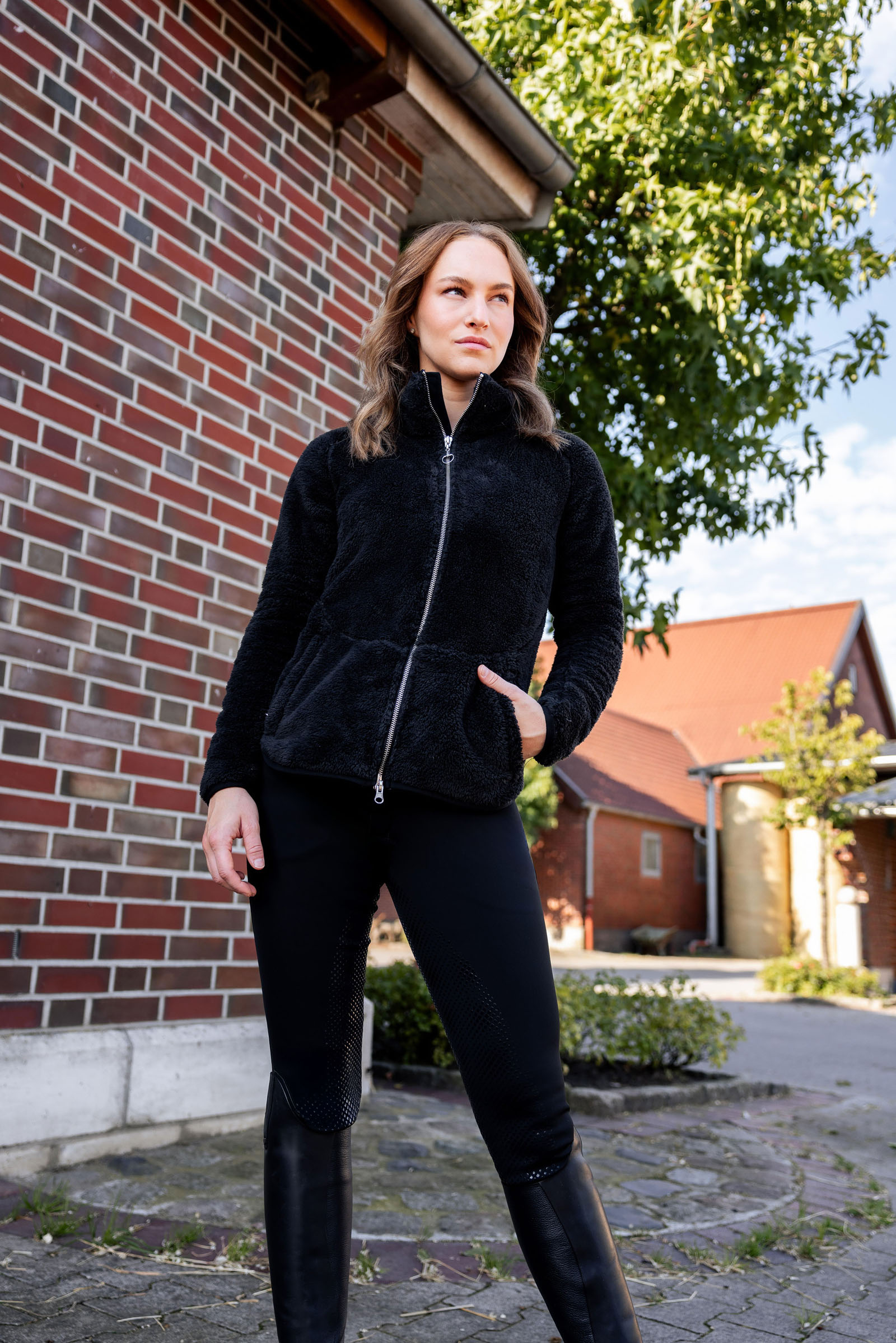 Horze Merida jacka i teddyfleece f&ouml;r dam