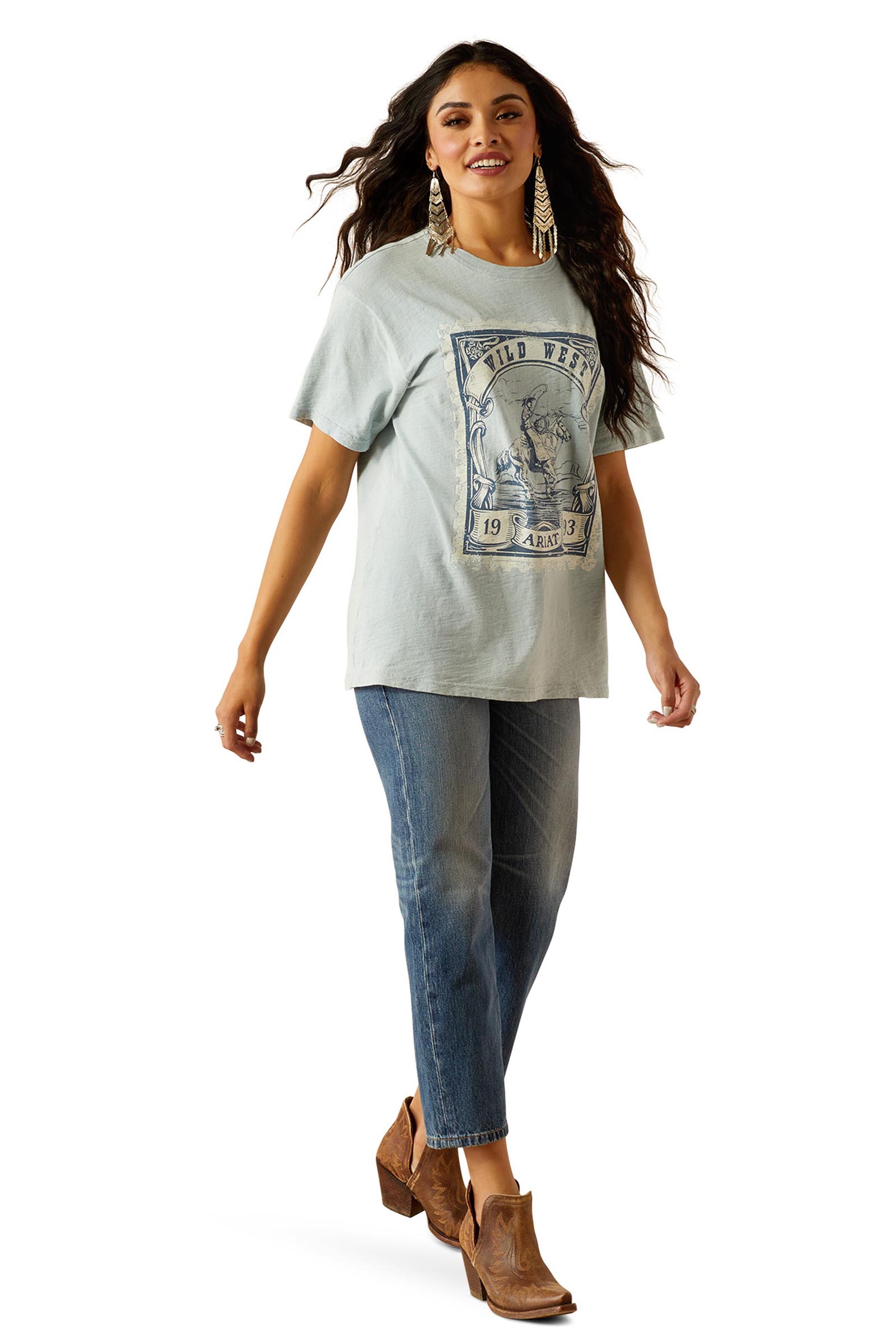 Ariat Wild West Stamp dam-T-shirt
