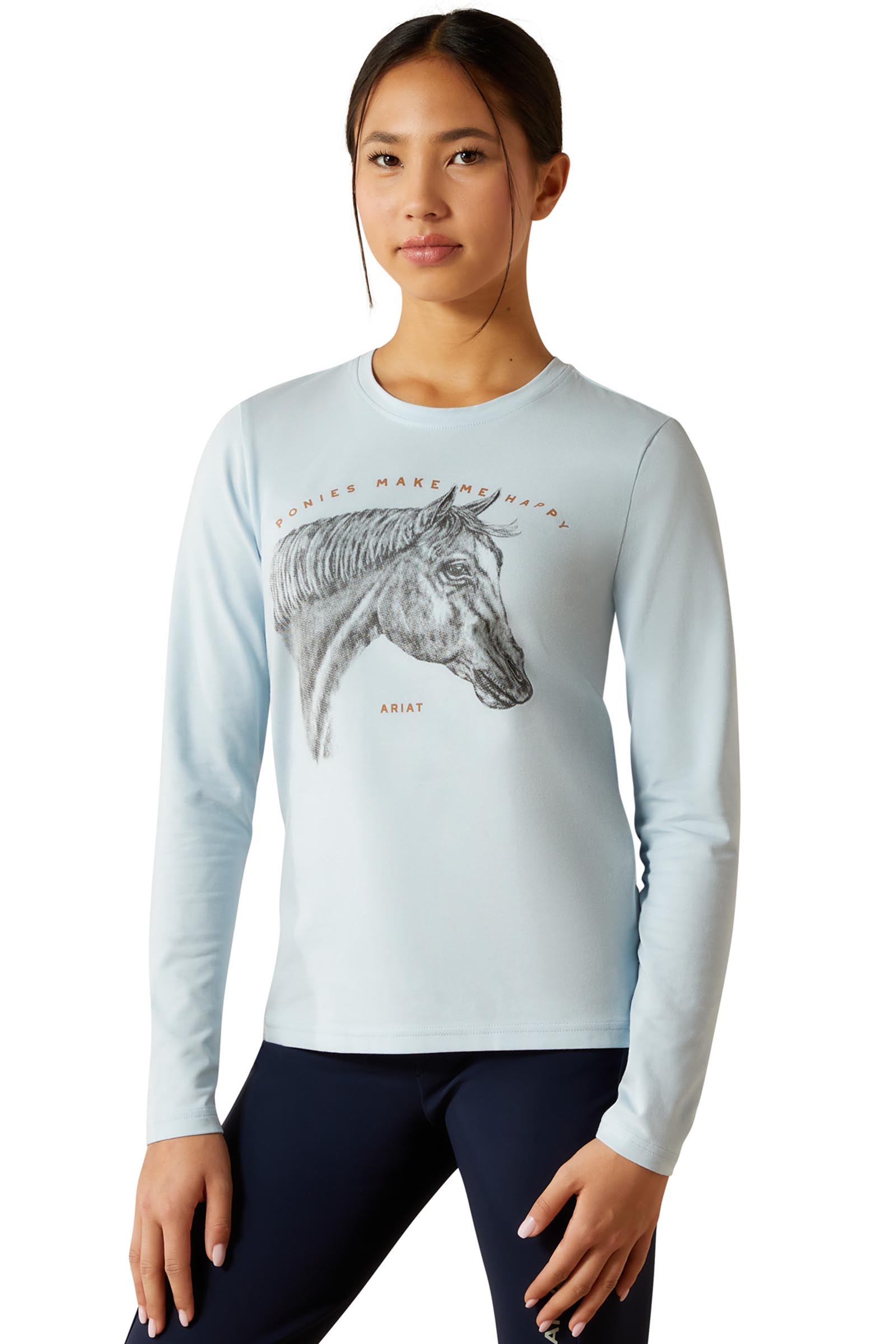 Ariat Happy l&aring;ng&auml;rmad skjorta f&ouml;r barn