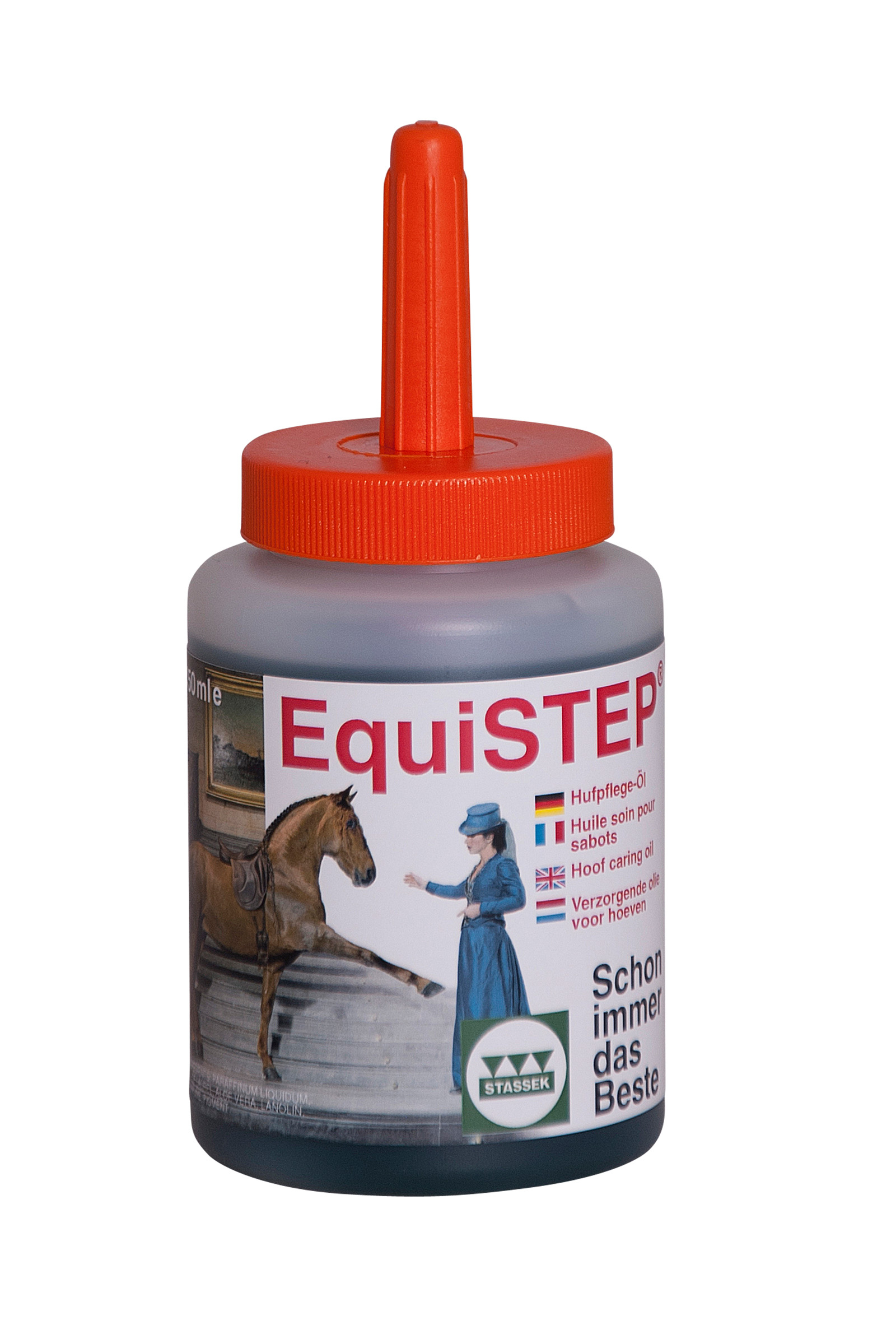 Stassek Equistep Hovolja med borste, 450 ml