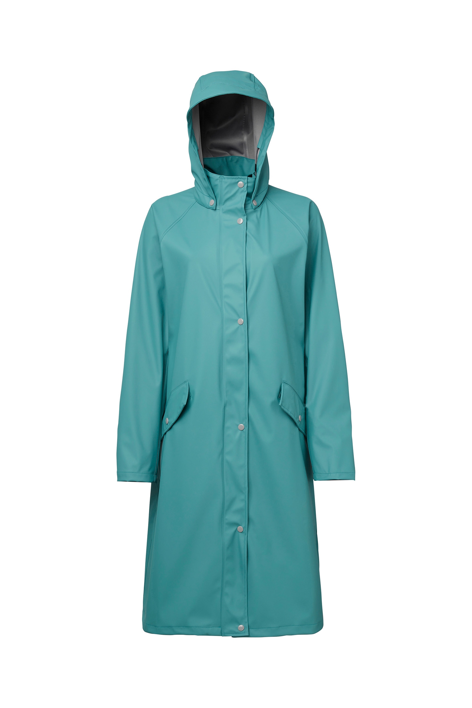 Teal Blue Mountain Horse Mindy Rain Coat