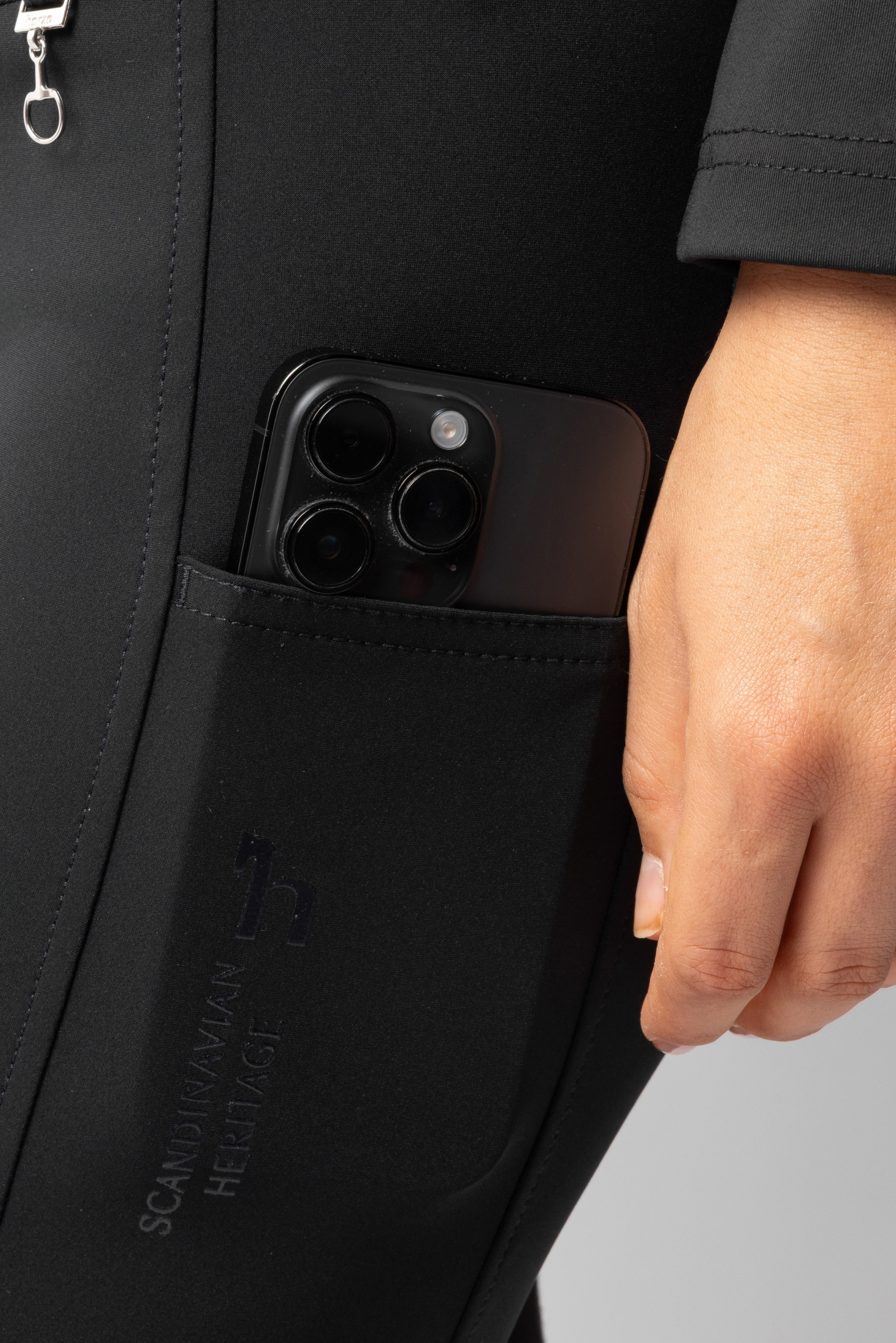 Horze Leonie helskodda ridbyxor för dam i veganskt mockamaterial