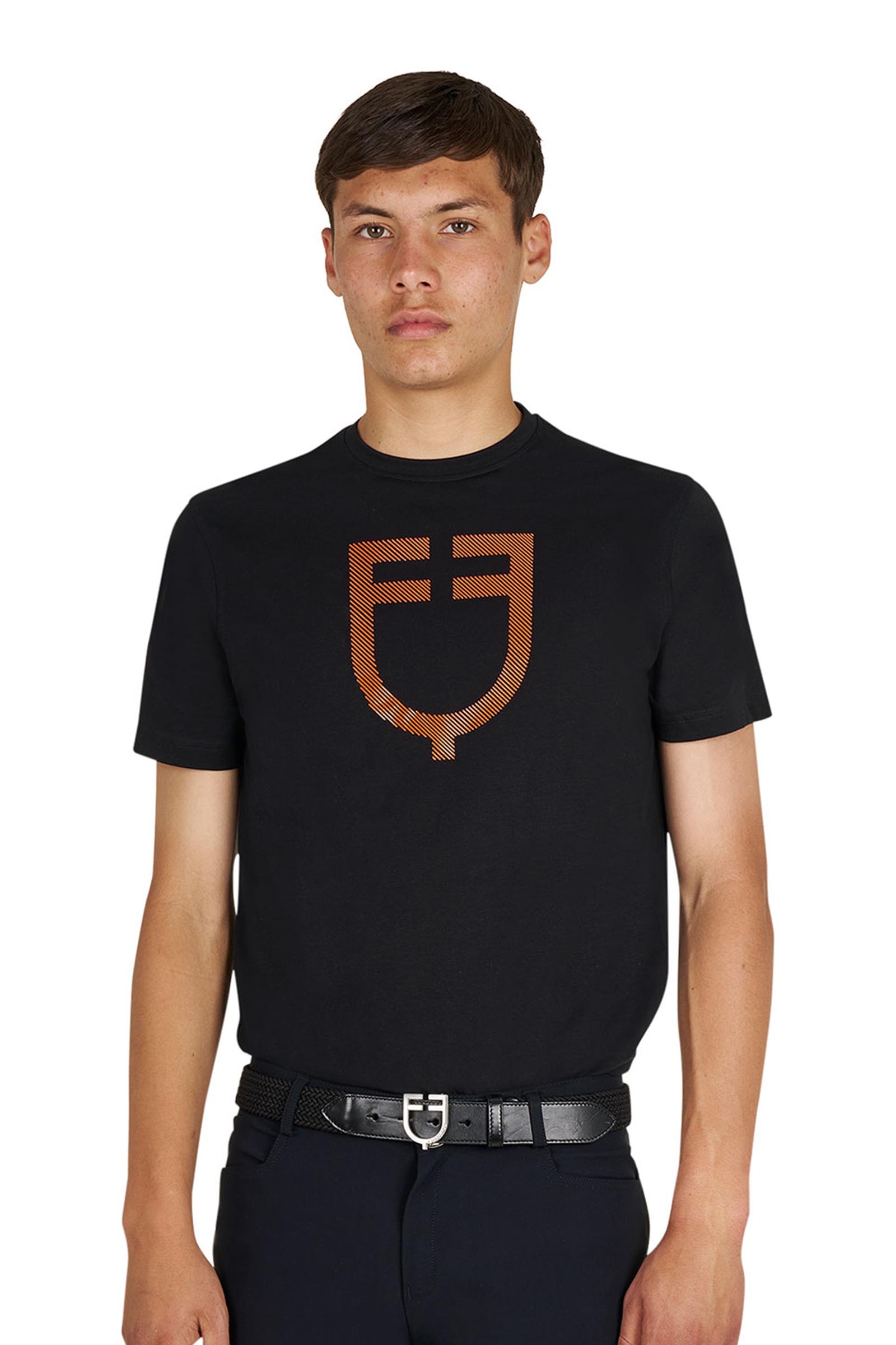 Equestro SS2026 Herr basic T-shirt med blank logotyp  