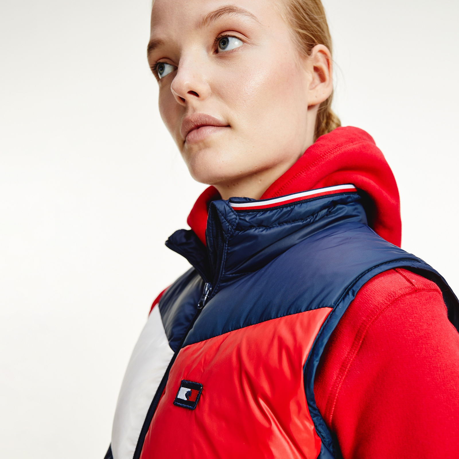 Tommy Hilfiger Equestrian Re-Down väst för dam