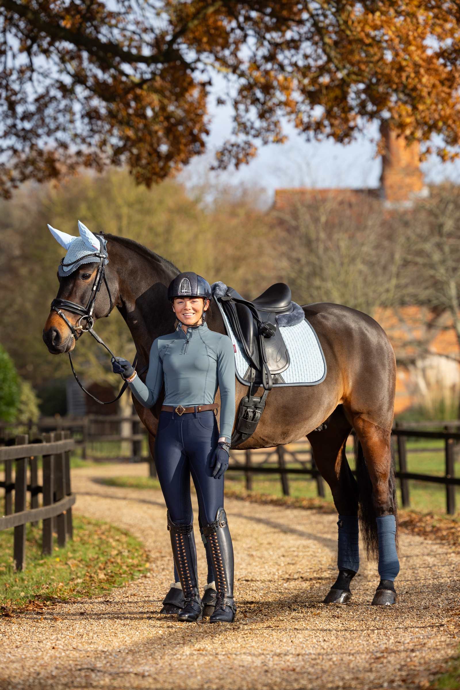 LeMieux mocka fyrkantigt dressyr schabrak