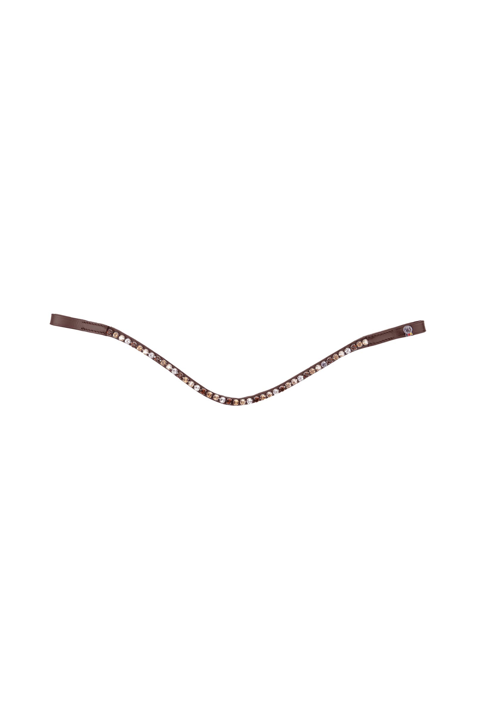 Brown/Gold Waldhausen X-Line Glamour Browband 