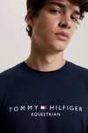 Tommy Hilfiger Equestrian Williamsburg T-shirt med grafiskt tryck och korta ärmar