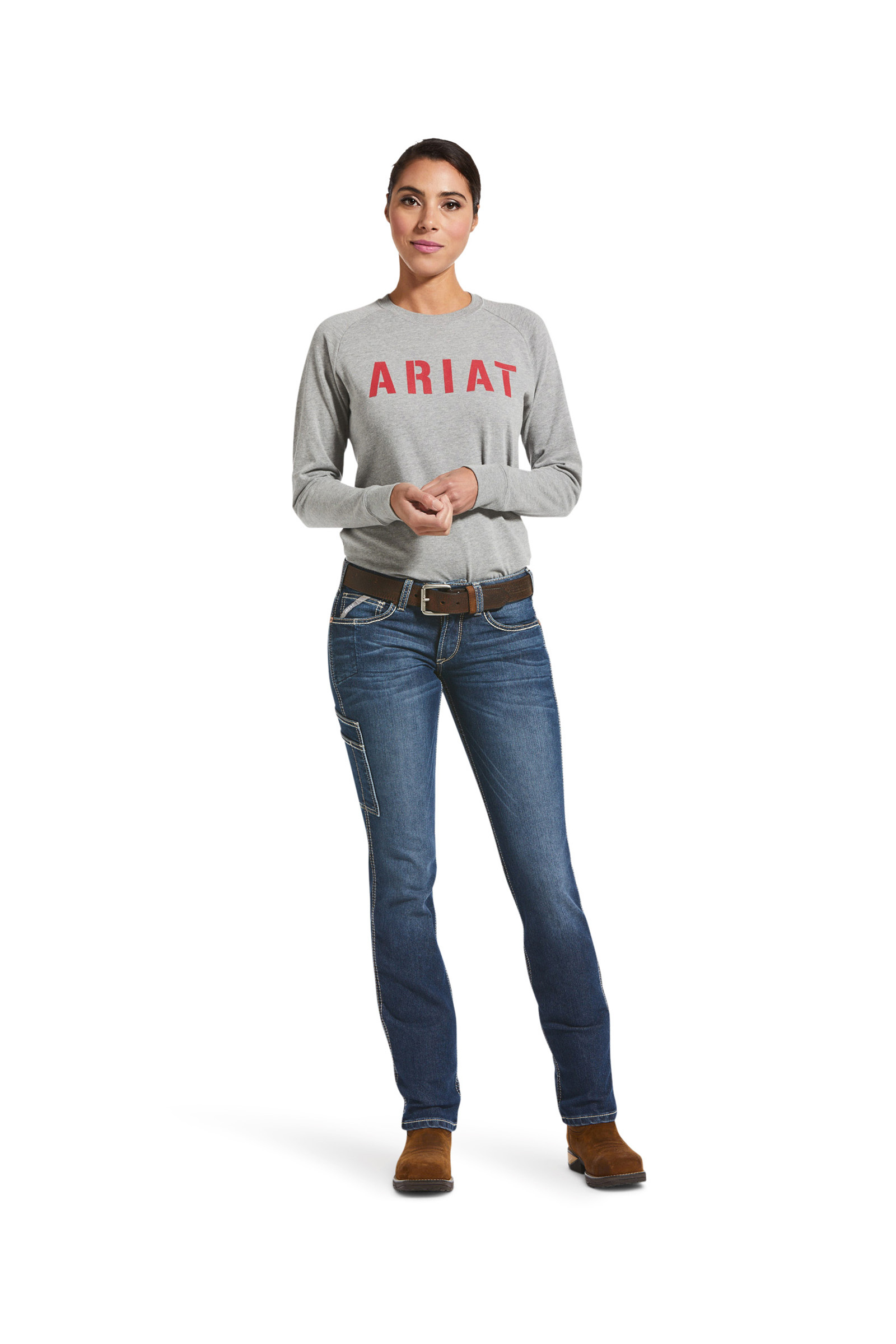 Ariat Rebar Dam Durastretch Riveter jeans med raka ben
