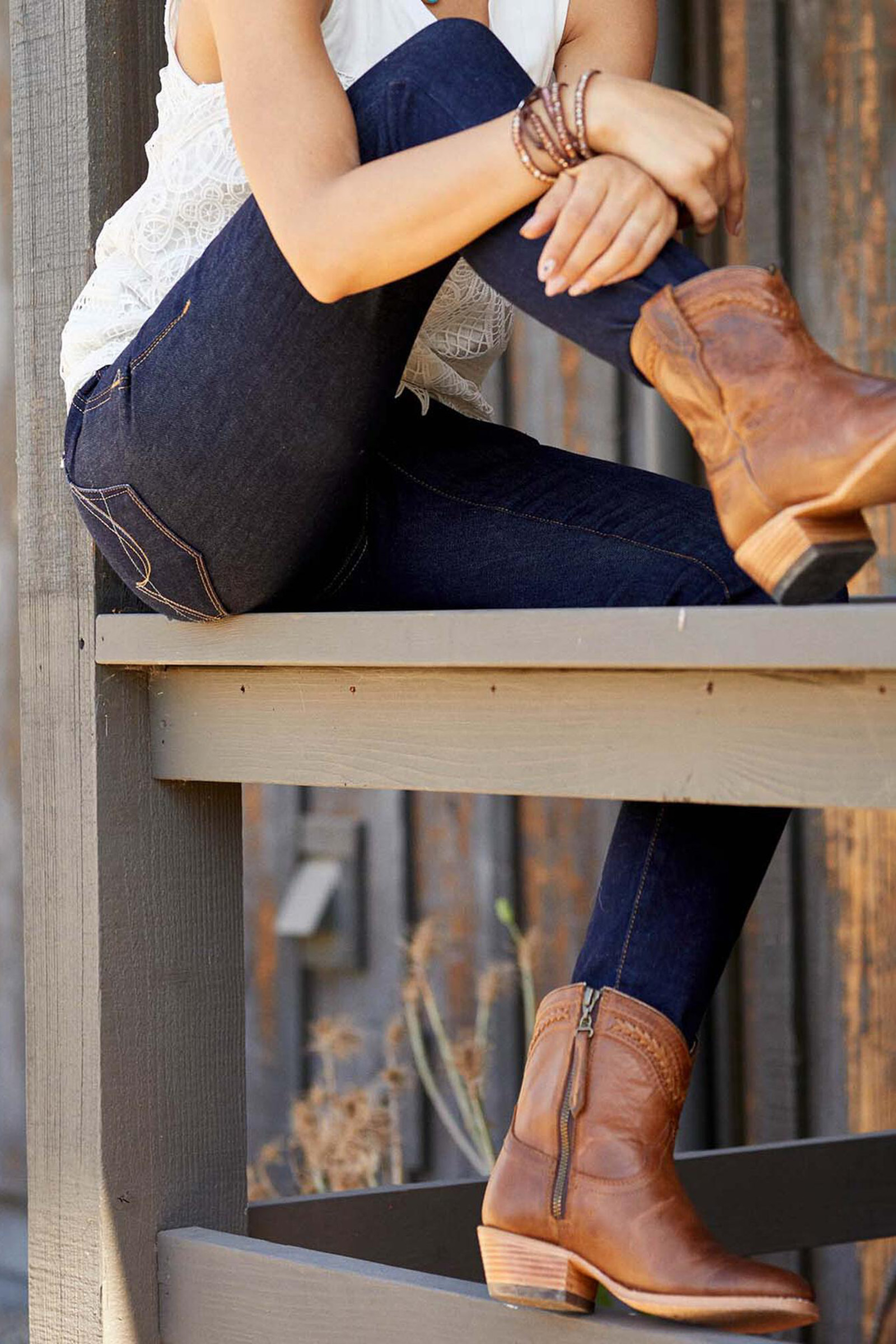 Ariat Sidewinder dam skinny jeans med optimal midjeh&ouml;jd och ultra-stretch