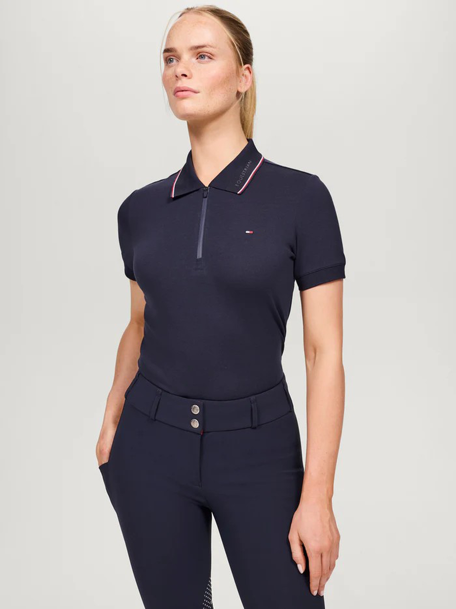 Tommy Hilfiger Equestrian Camden dam-pik&eacute;tr&ouml;ja med dragkedja
