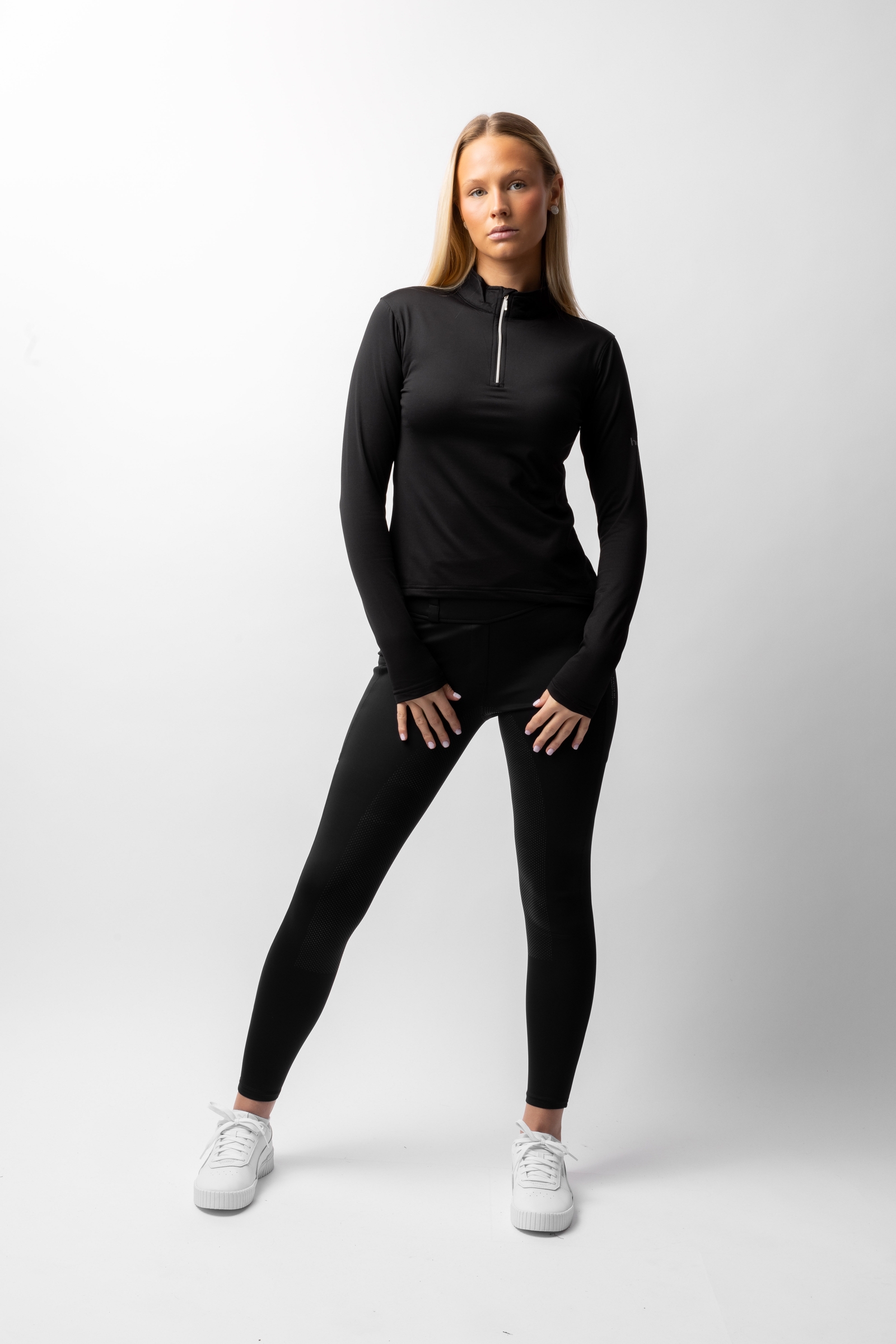 Horze Luminox funktionell l&aring;ng&auml;rmad topp f&ouml;r dam