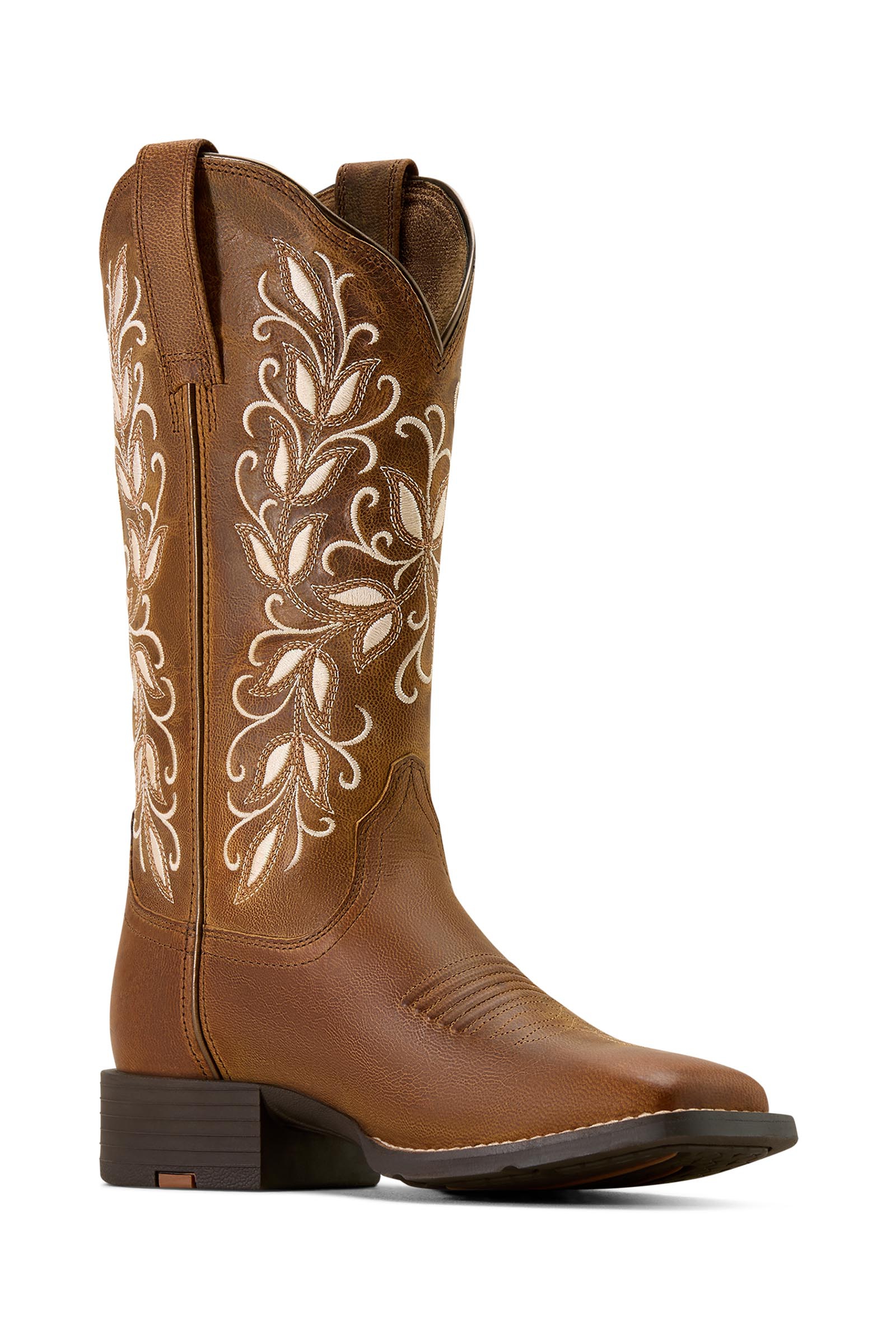 Ariat Botas western Round Up Holly con punta cuadrada ancha para mujer  