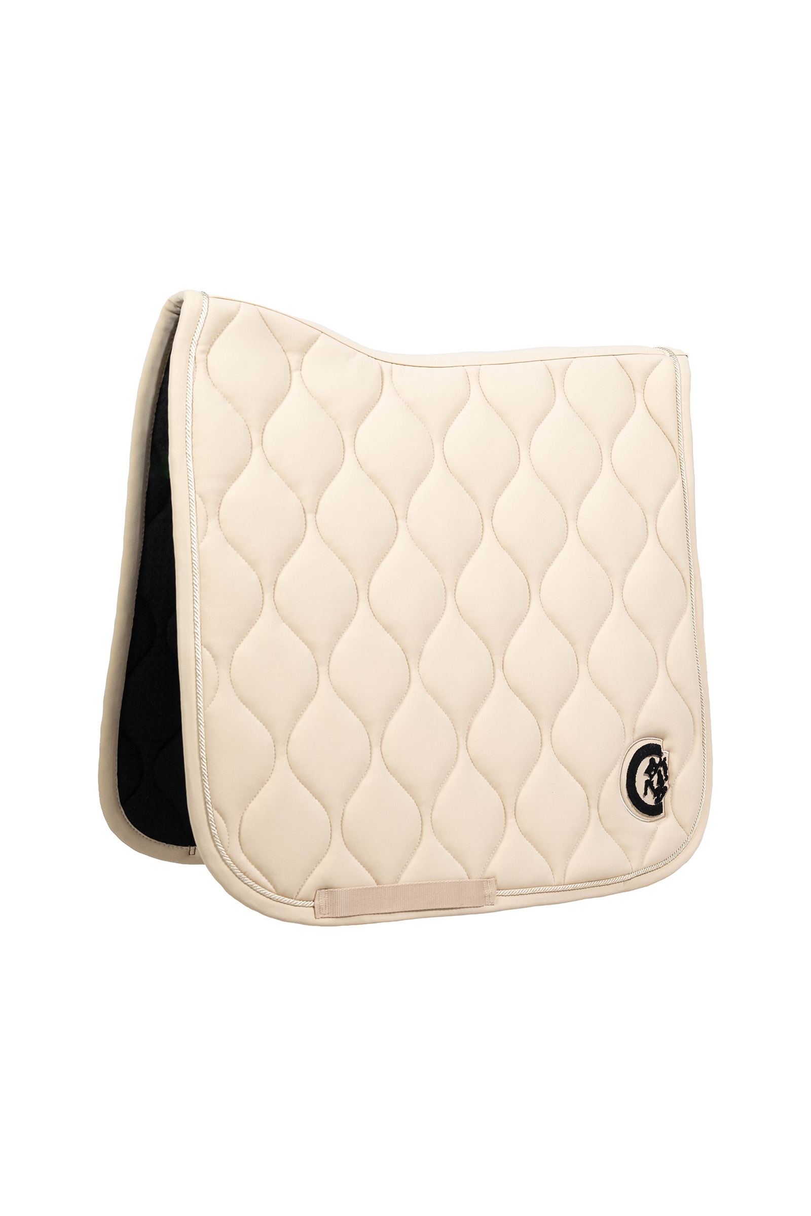 beige Kentucky Horsewear sadelpad Wave 3D Logo Dressyr