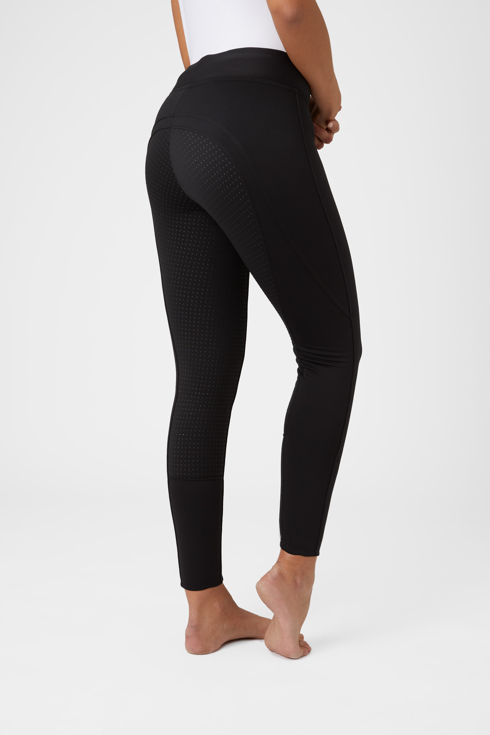 Horze Active silikonhelskodda vinterridtights, dam