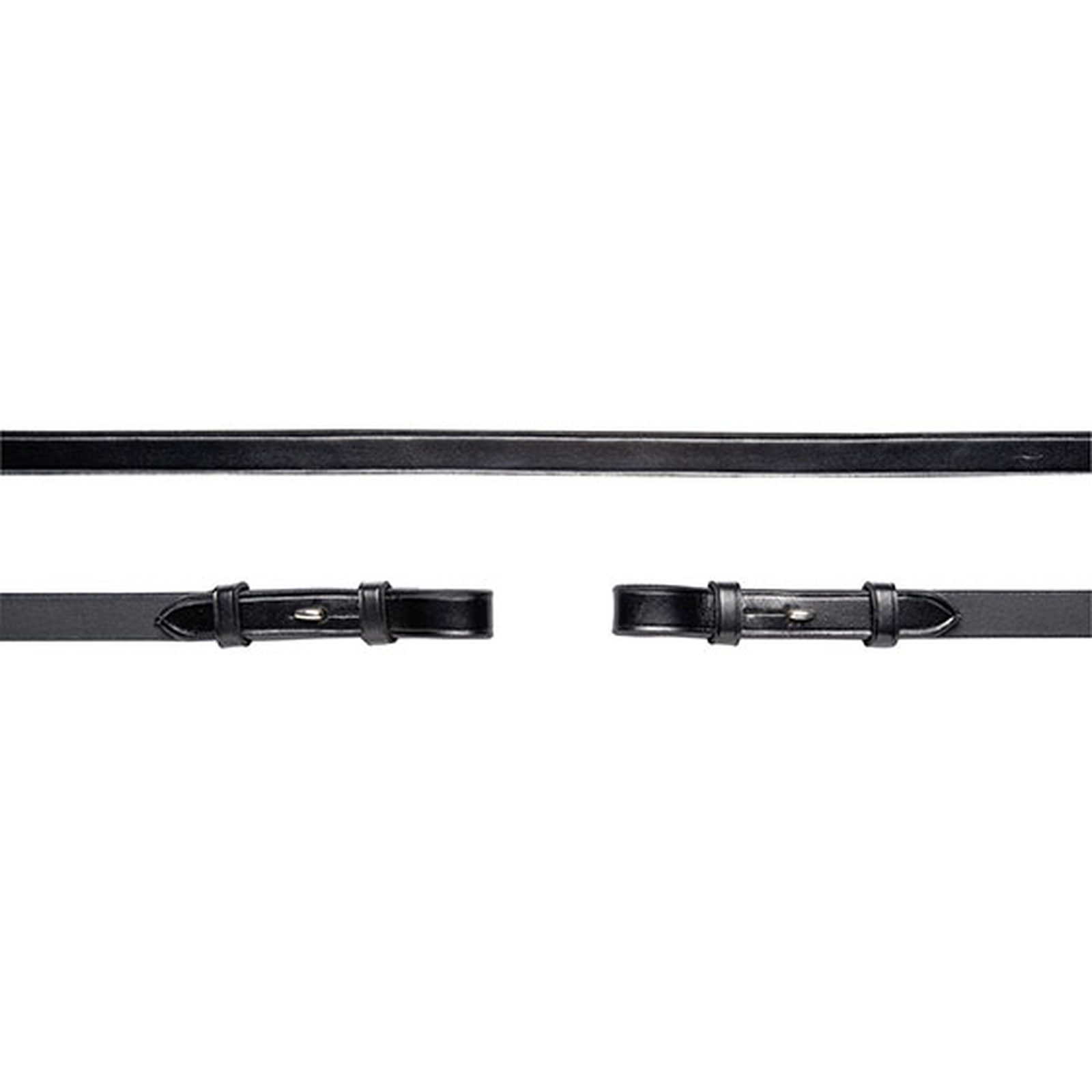 Schockemöhle Sports lädertyglar, hake och spänne, 16 mm, utan martingalstopp