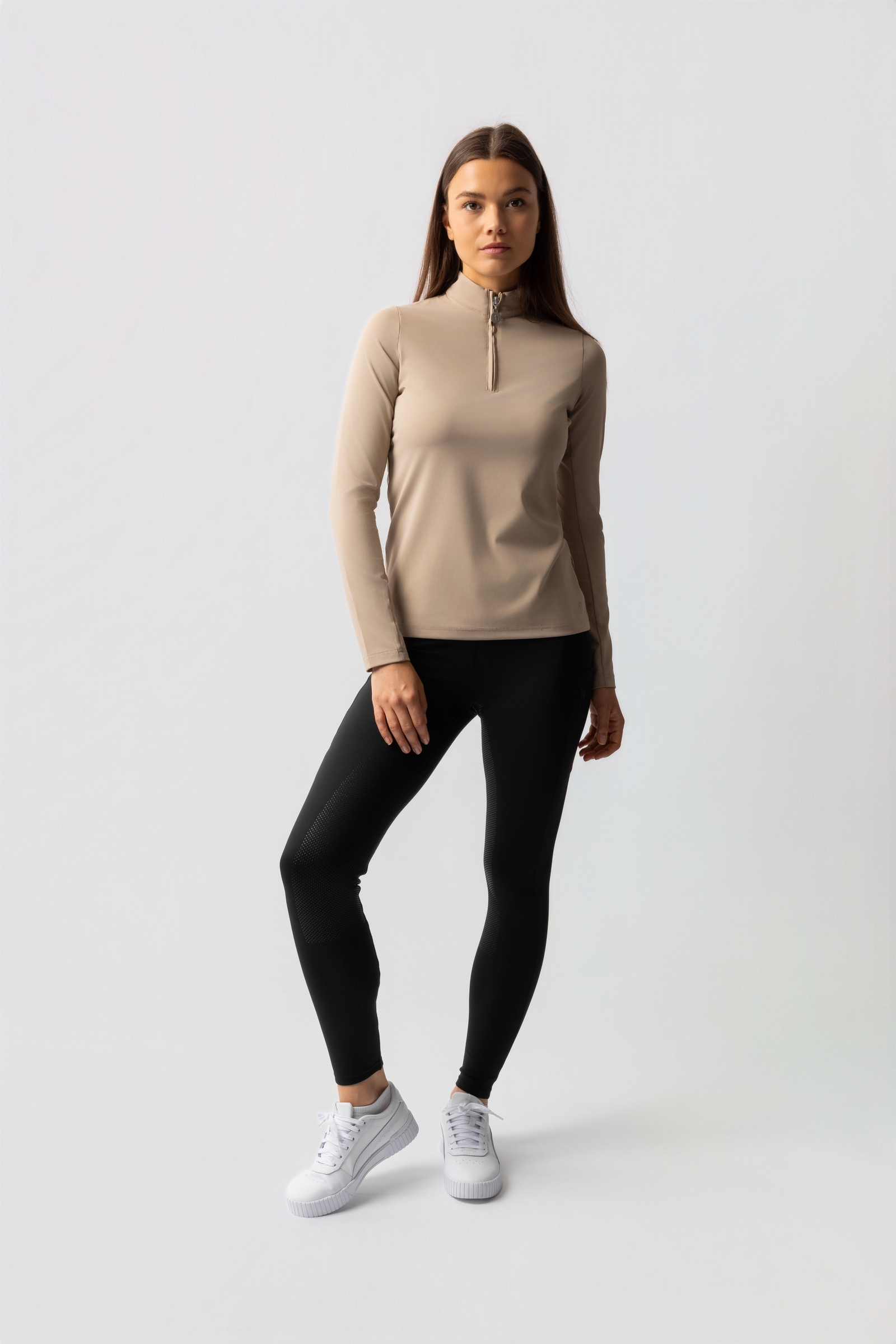 Horze Lilian Dam l&aring;ng&auml;rmad tr&auml;ningsskjorta