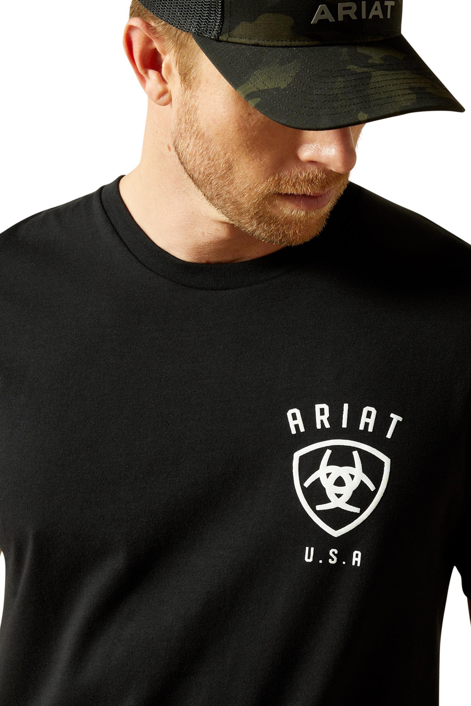 Ariat Faded Bull herr t-shirt
