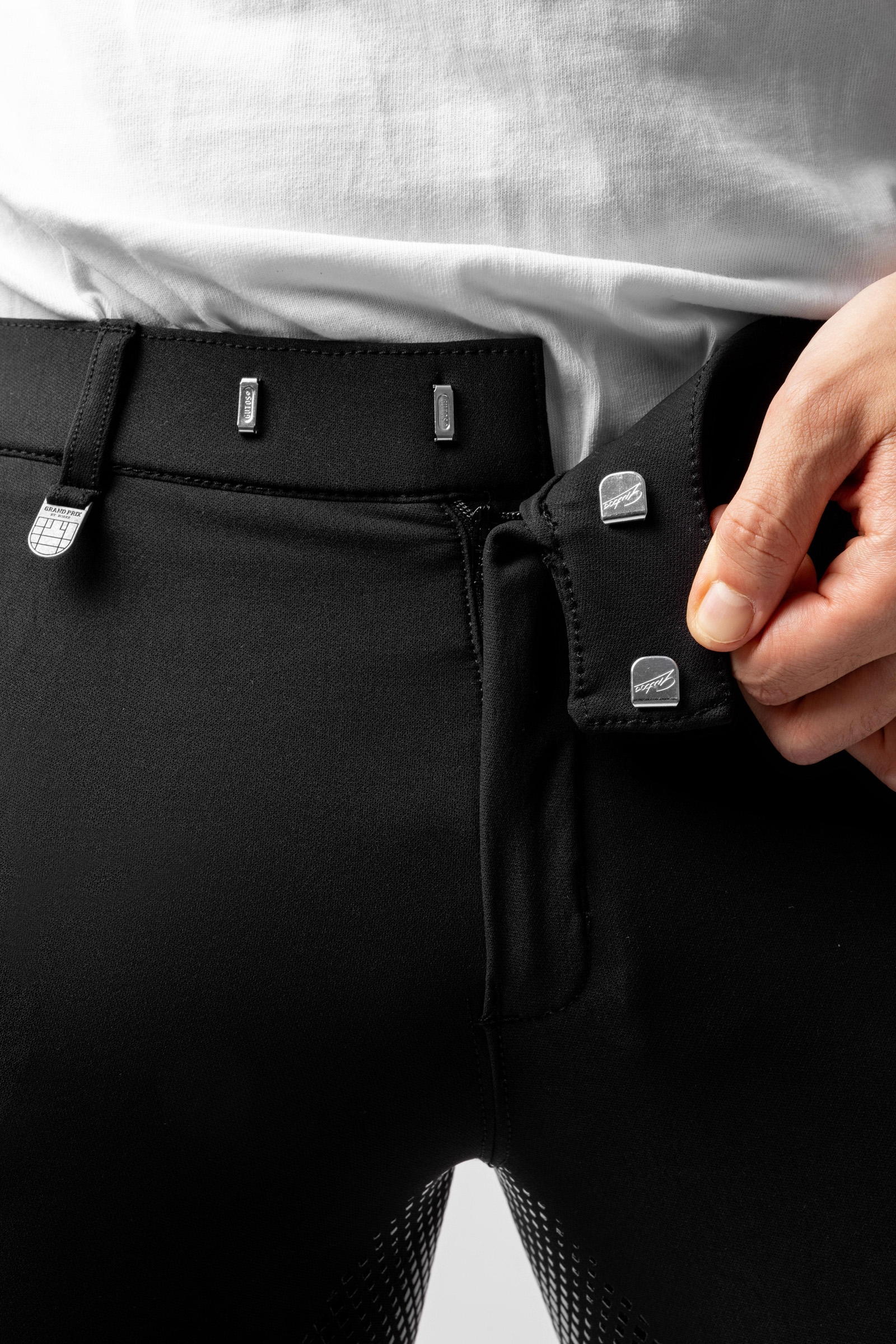 Horze Grand Prix ridbyxor f&ouml;r herr med silikon-helskodd