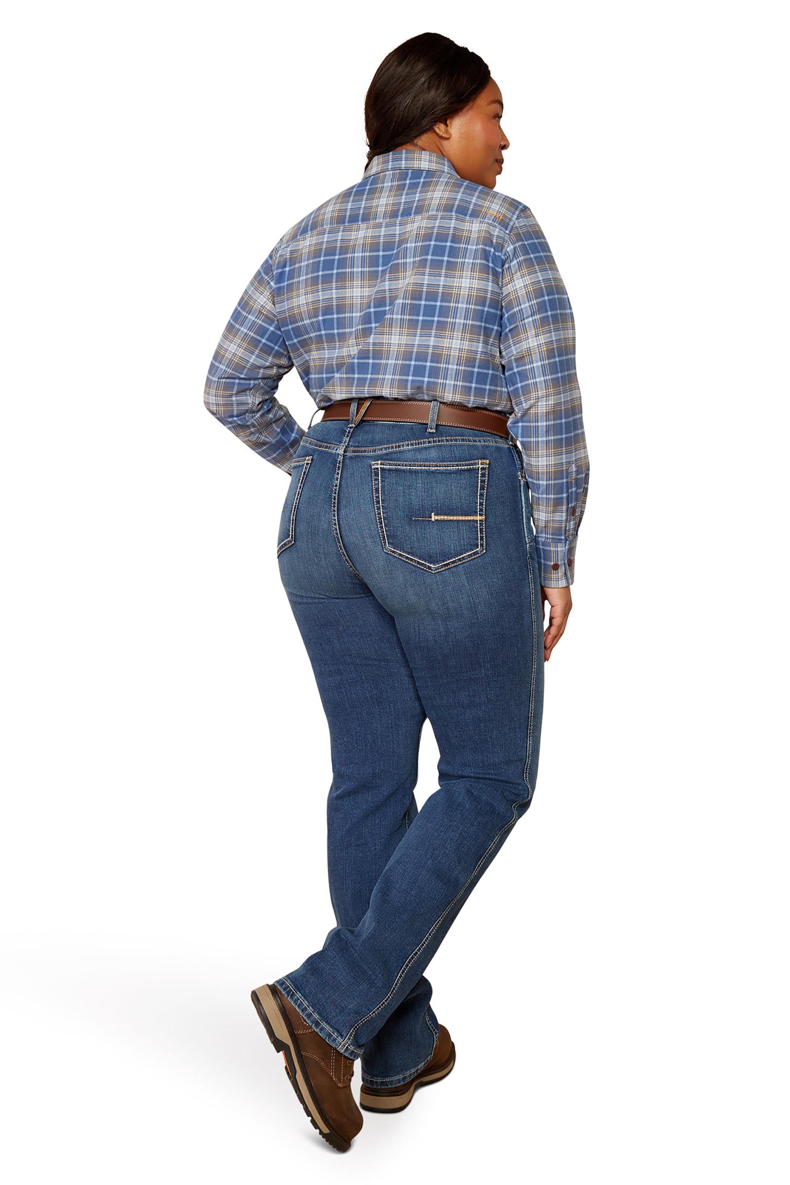 Ariat Rebar HR Riveter Straight Jeans f&ouml;r dam med raka ben