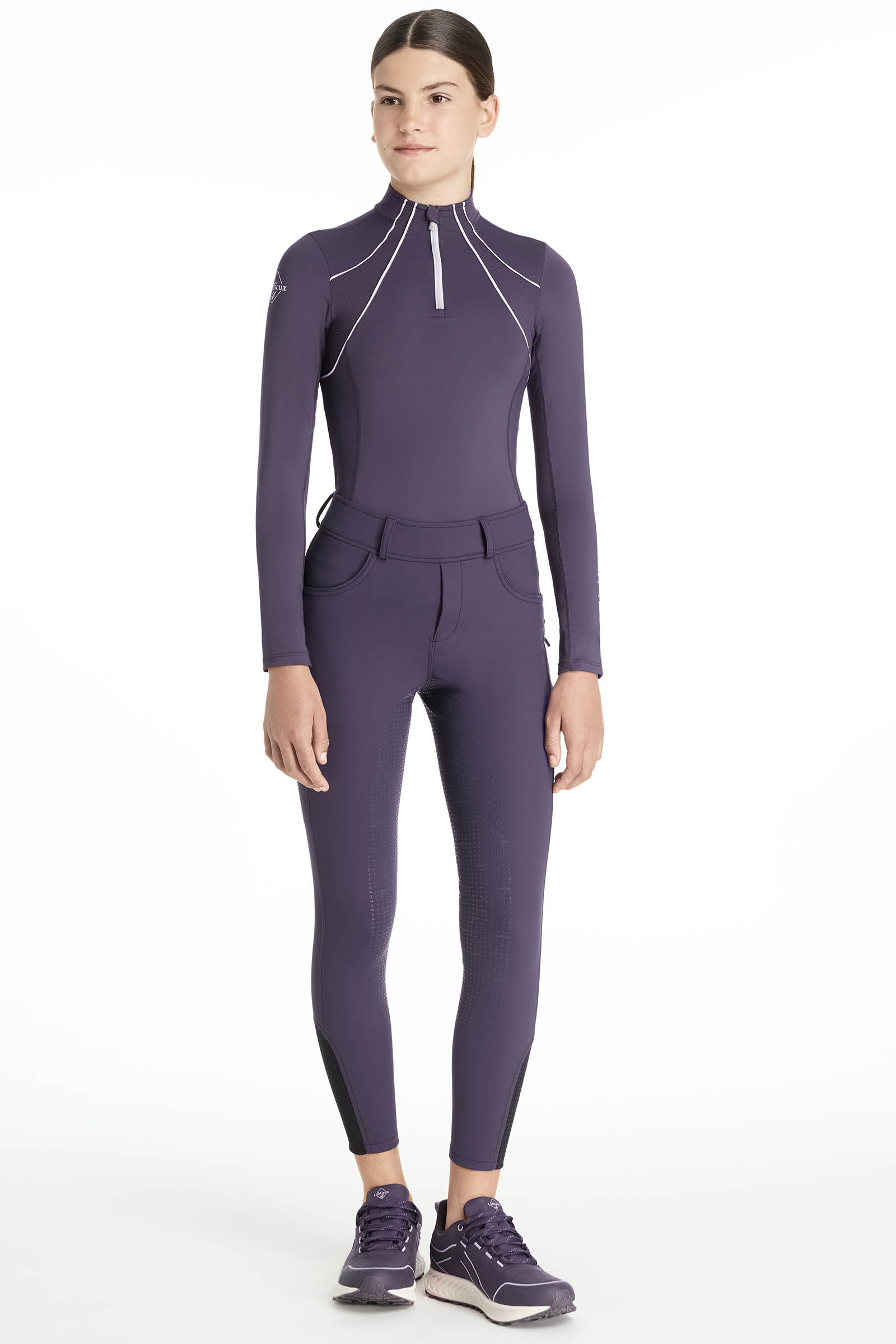 LeMieux Young Rider Ella breggings för barn med borstad insida och helskodd