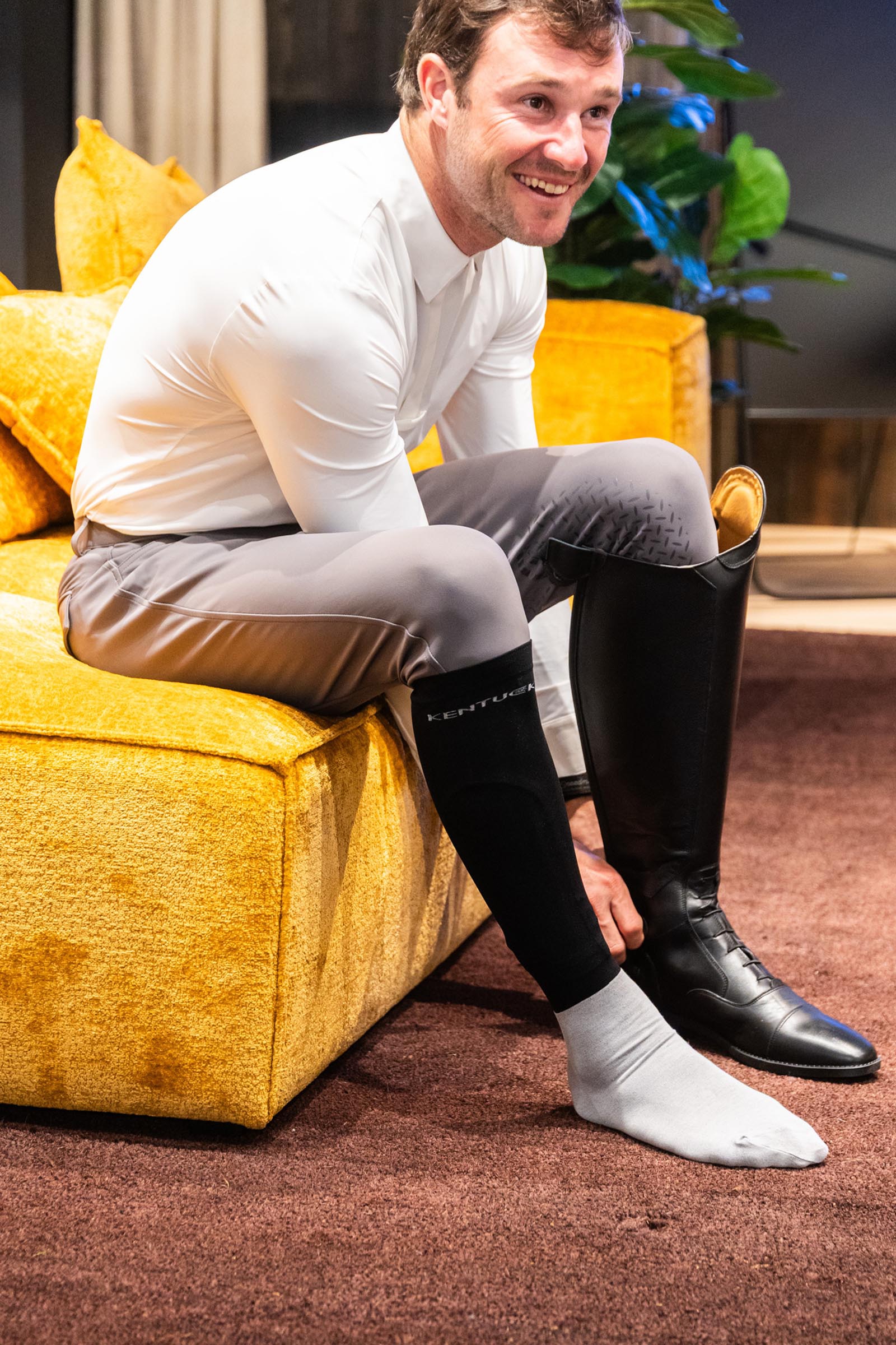 Kentucky Horsewear Mexico herrridbyxor med kn&auml;grip  