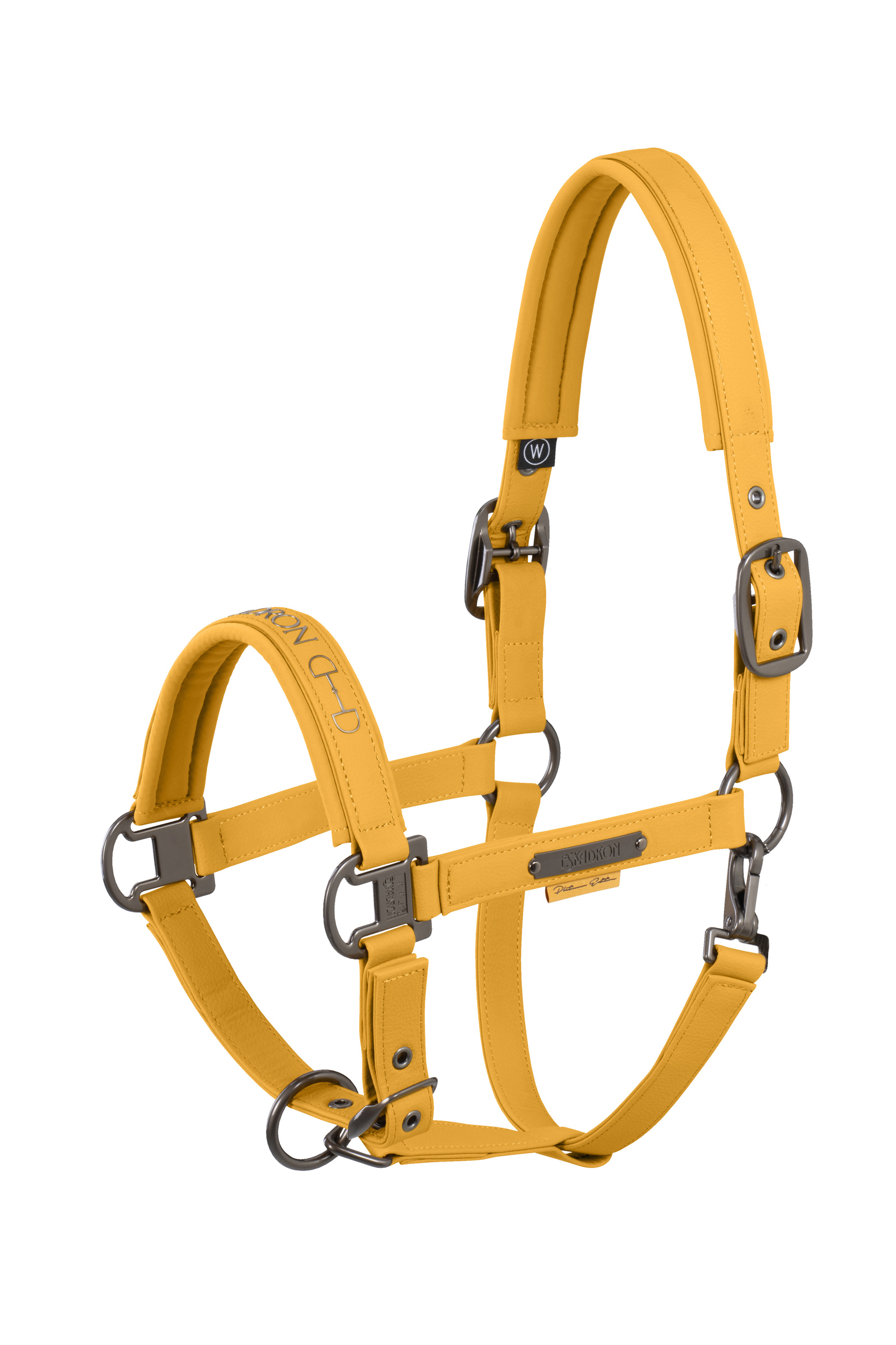 Golden Yellow Eskadron Platinum 25 Dubbelpin grimma i konstläder