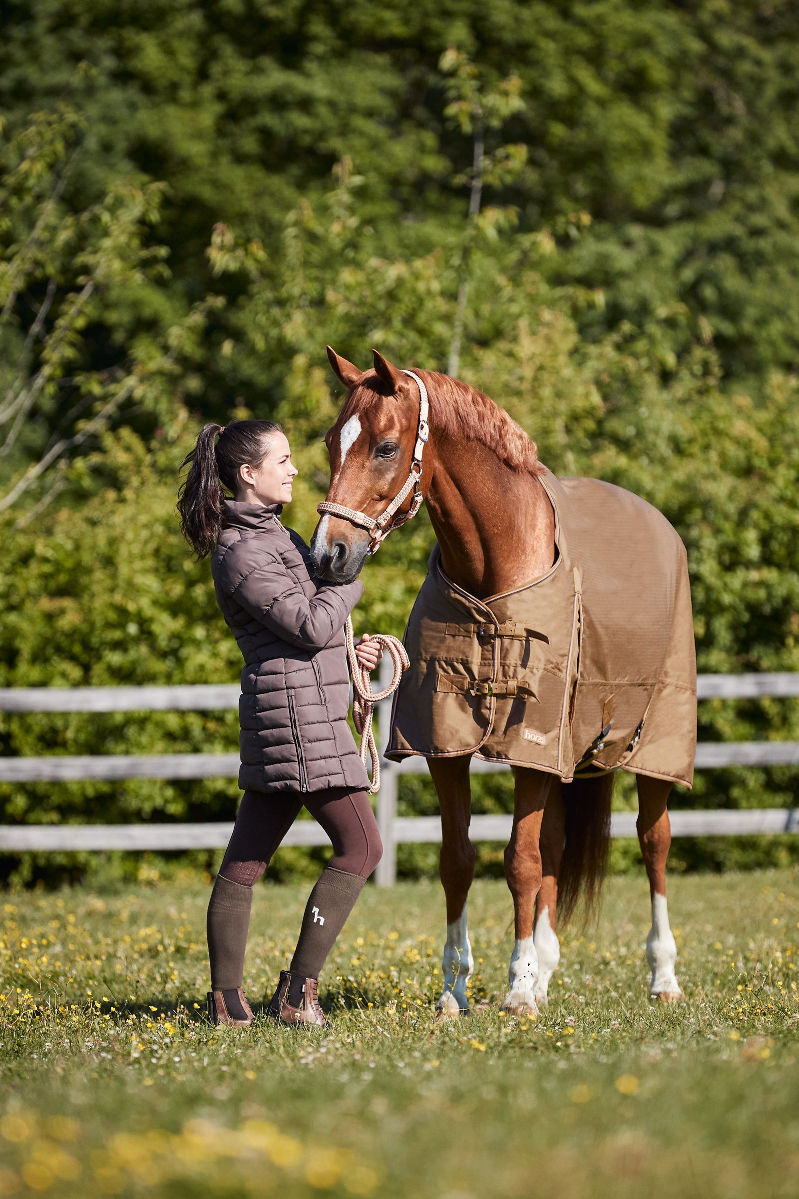 Horze knästrumpor/ vinterstrumpor i bambu för dam