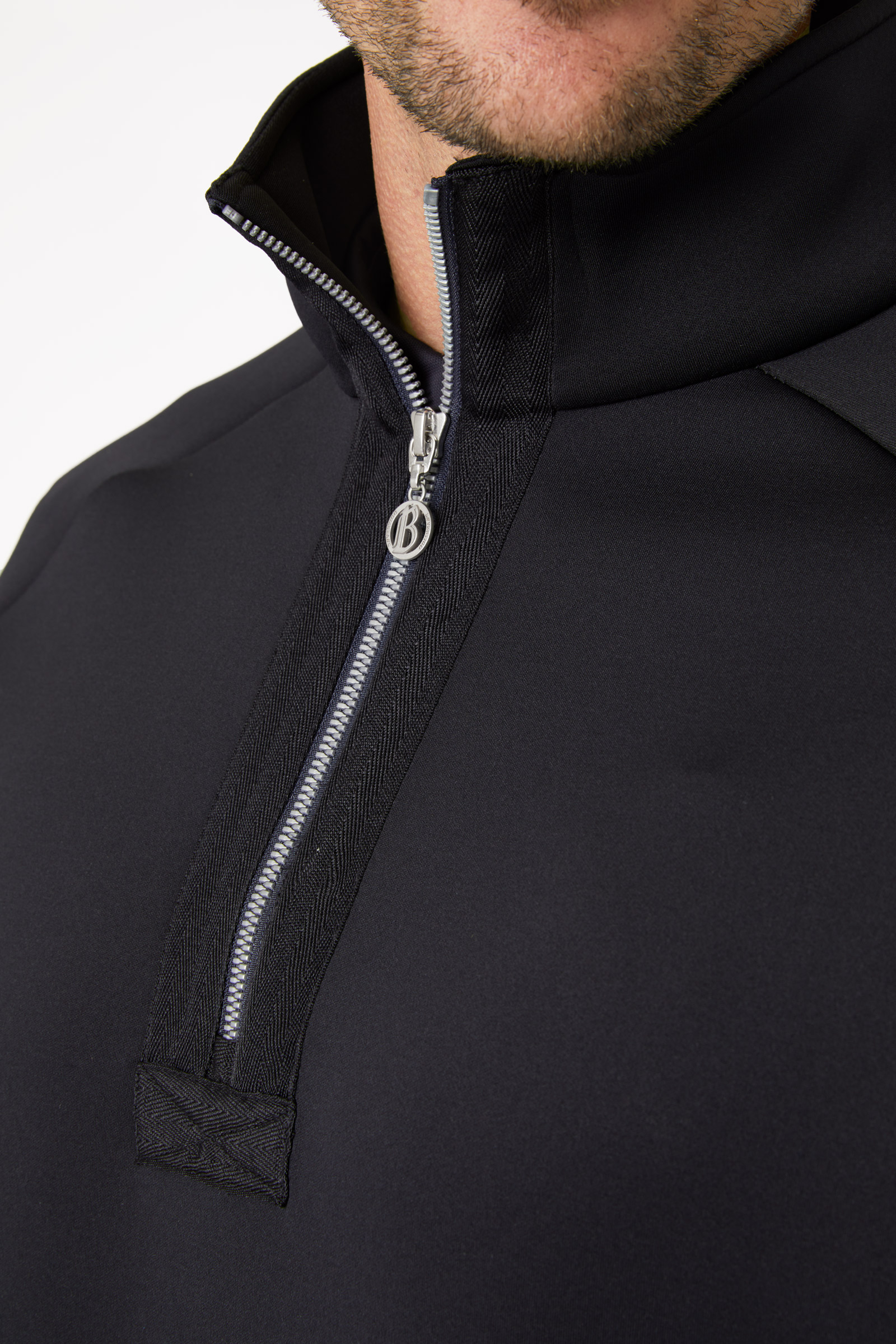 B Vertigo Nicolas funktionell sweatshirt tröja för herrar med fickor med dragkedja