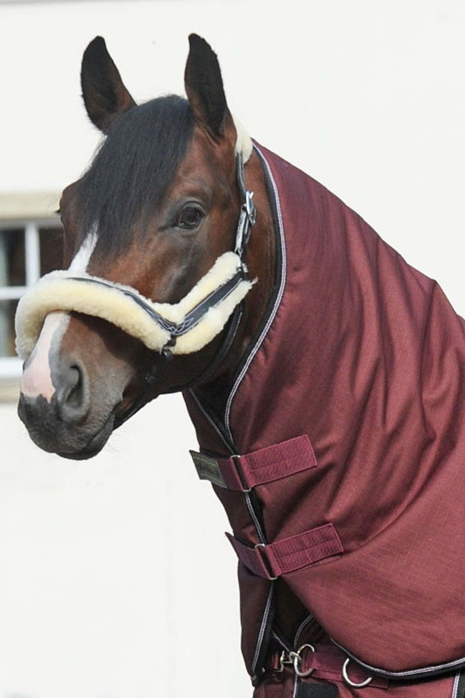 Dark Red Kavalkade Neck för Alaska IV Halstäcke, 100 g