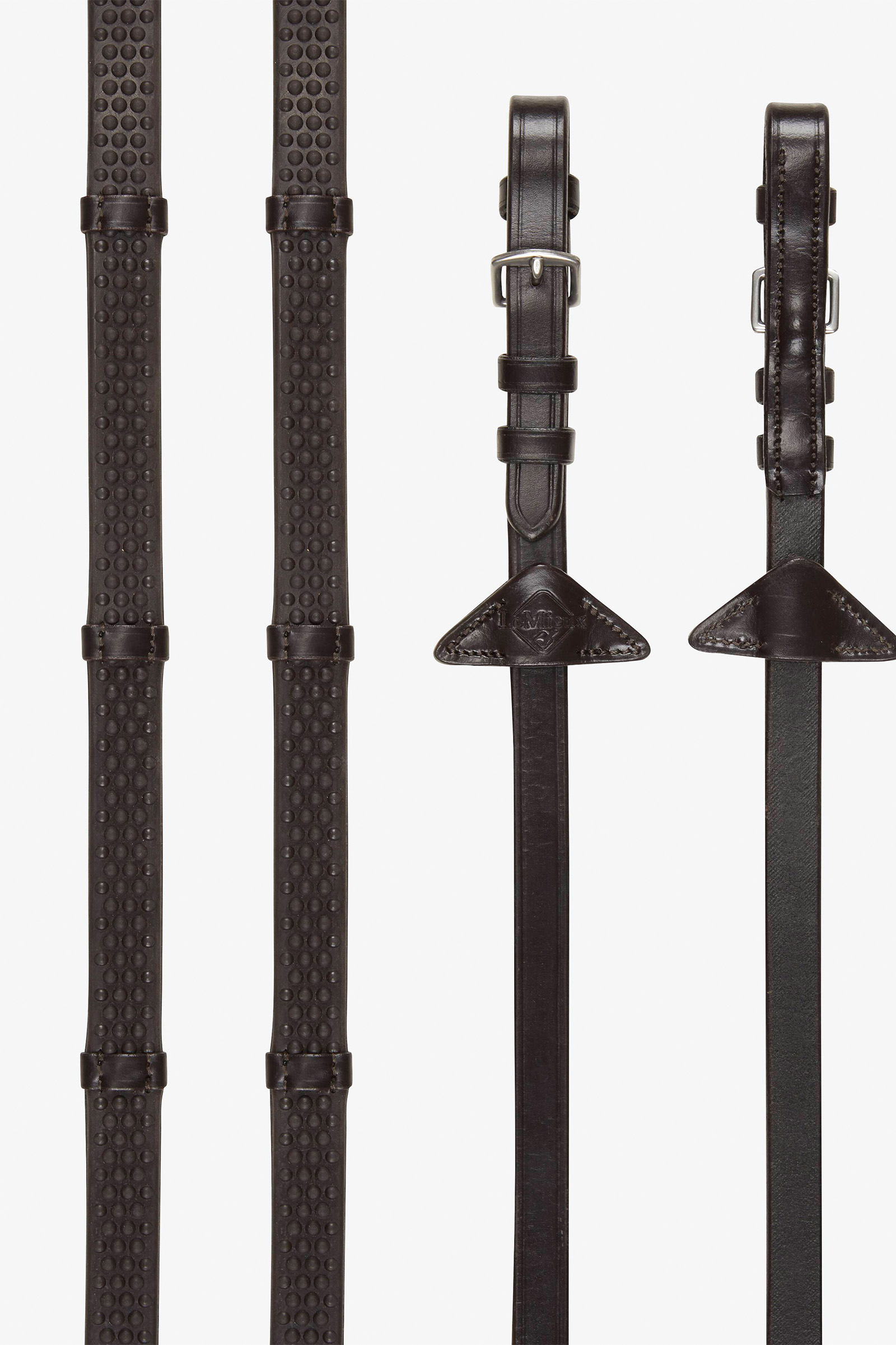 Brown/Brass LeMieux Eventa mjuka gummityglar med stoppar