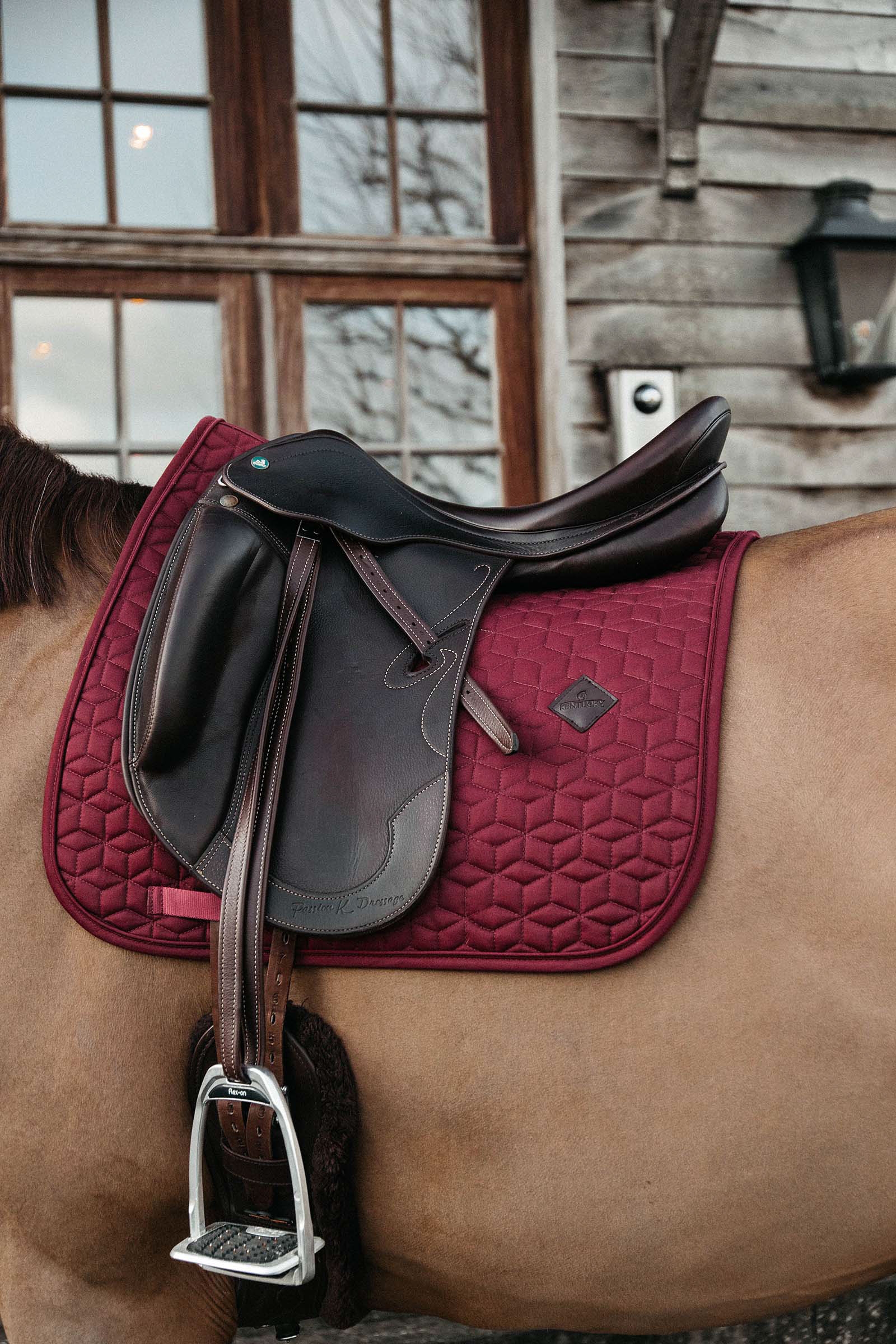 Dark Red Kentucky Horsewear Basic dressyrschabrak