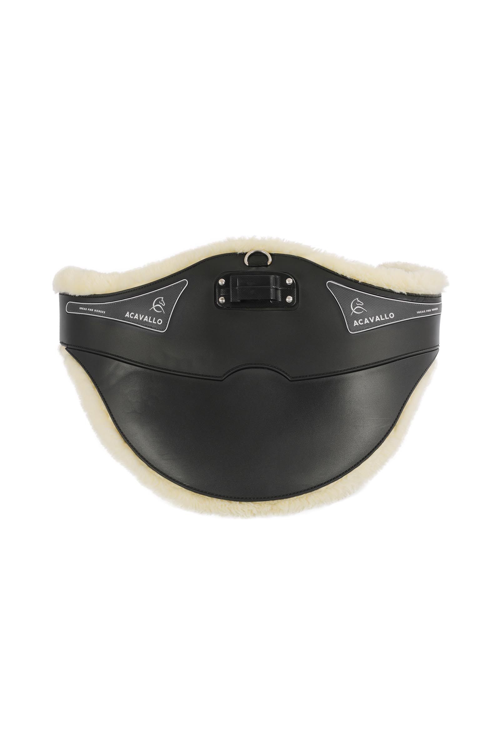 Acavallo sadelgjord med br&ouml;stskydd Classic Gel med syntetisk p&auml;ls  