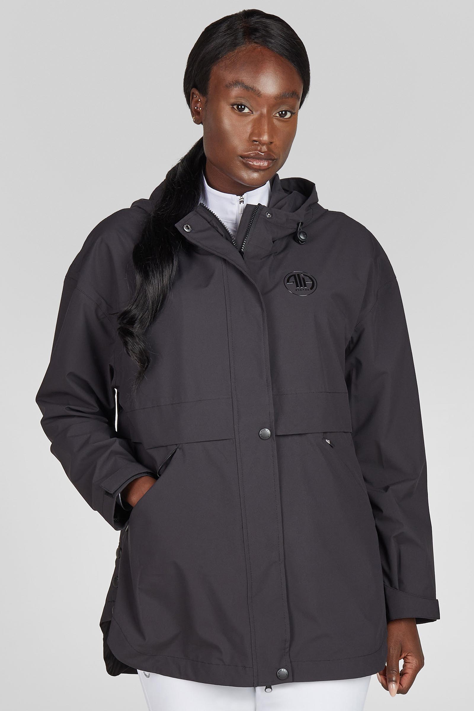 Pikeur dam regnponcho med dragkedja