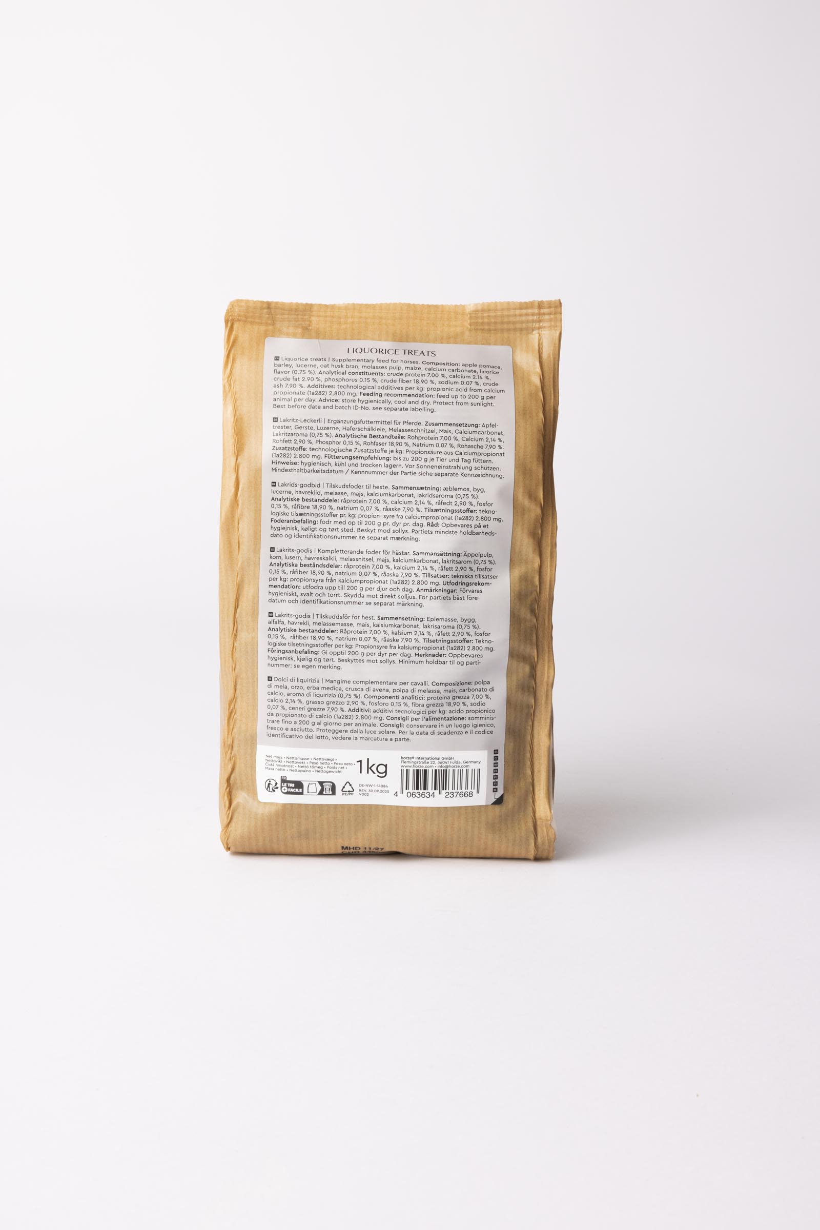 Horze Biscuits Lakrits, h&auml;stgodis 1kg