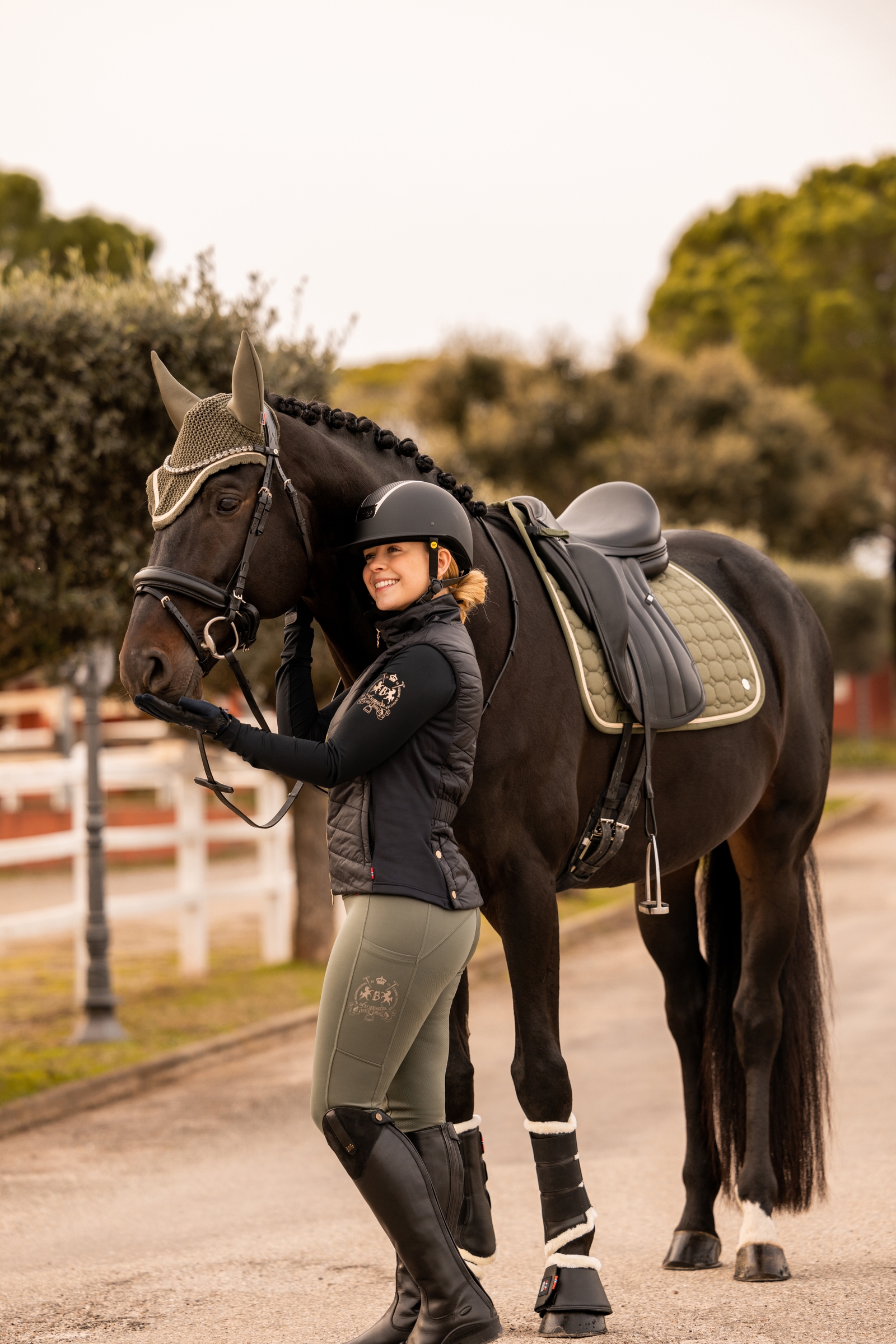 B Vertigo Caitlin ridtights med helskodd och hög midja, damstorlek