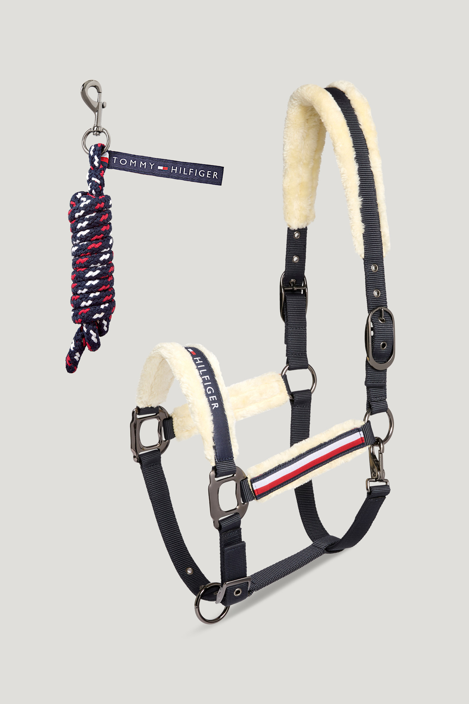 Tommy Hilfiger Equestrian Yale set med grimma i konstp&auml;ls och grimskaft