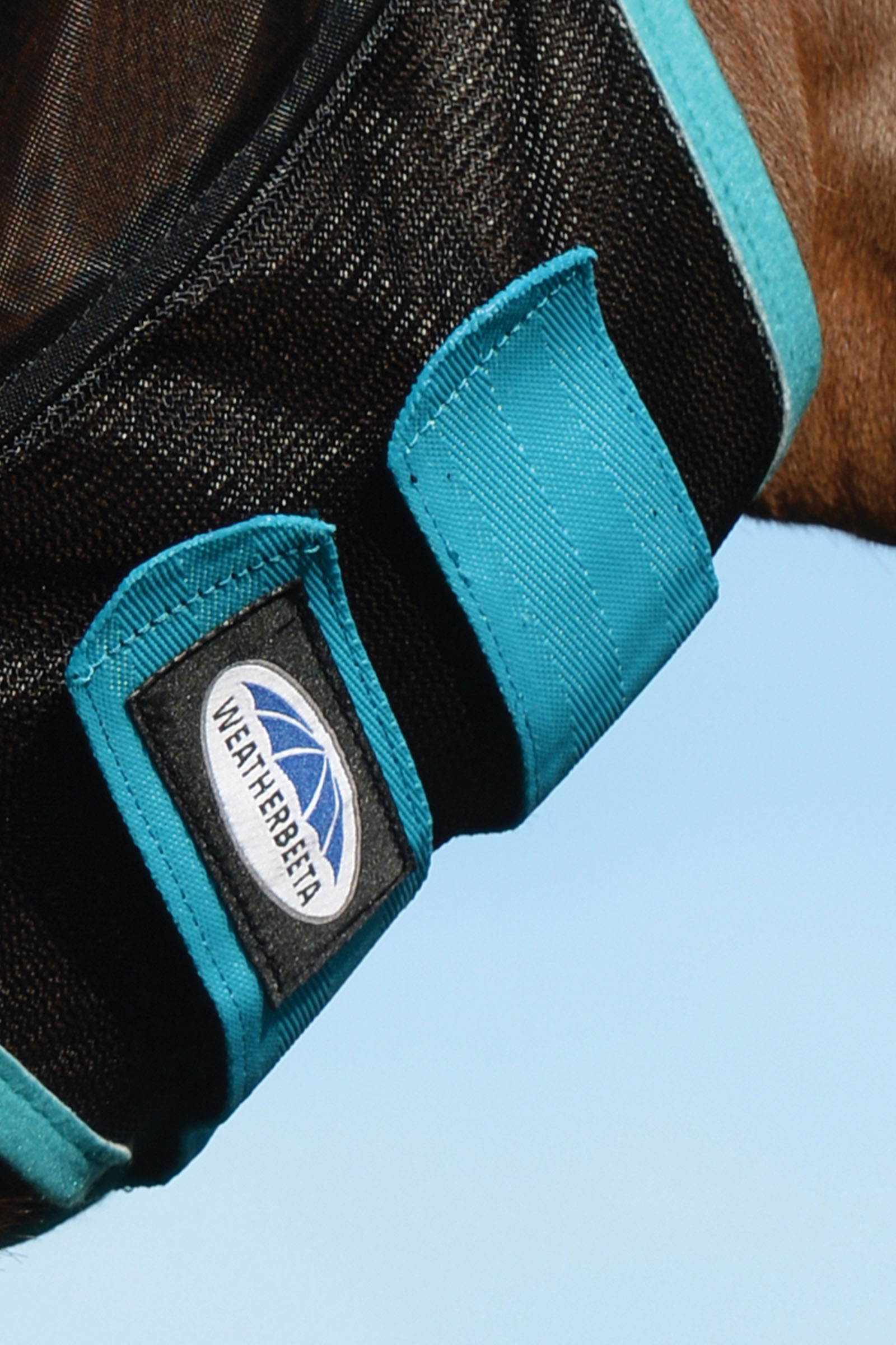 Weatherbeeta Comfitec Deluxe finmaskig meshnätmask med öron och fransar