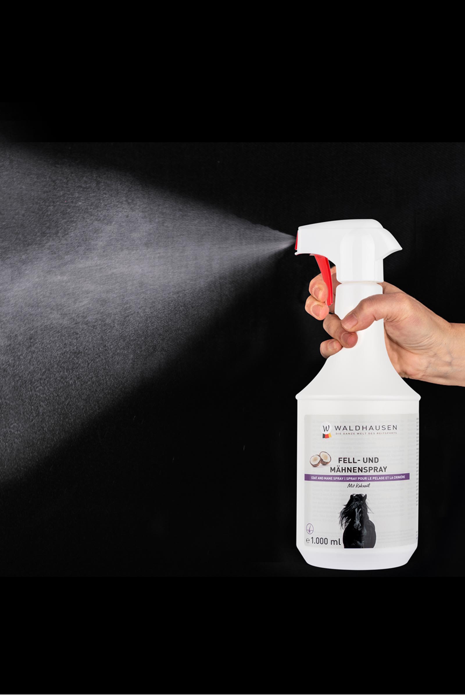 Waldhausen päls- och manespray med kokosolja, 1 l